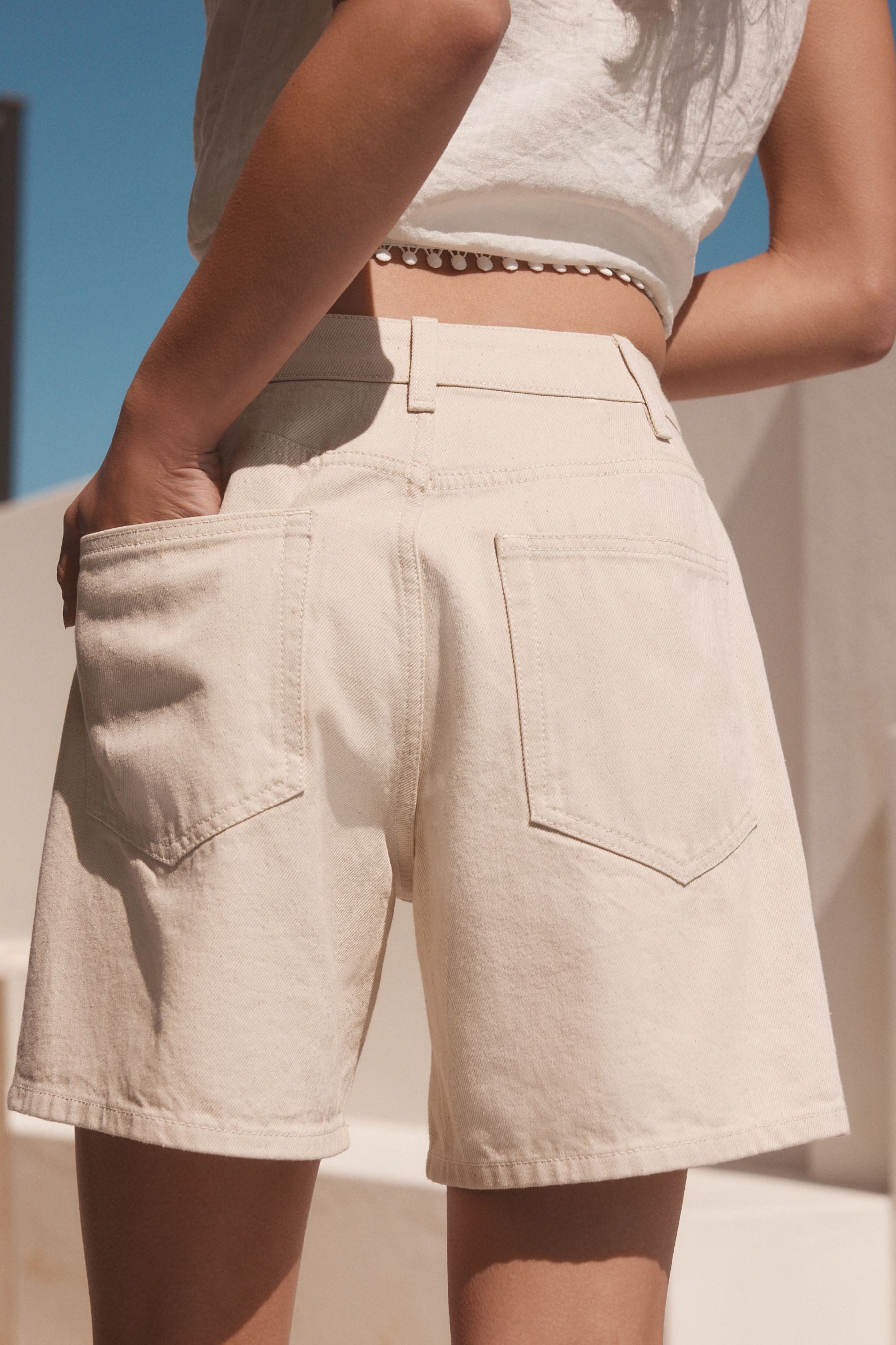 Next Shorts Relaxed Fit Jeansshorts aus günstig online kaufen