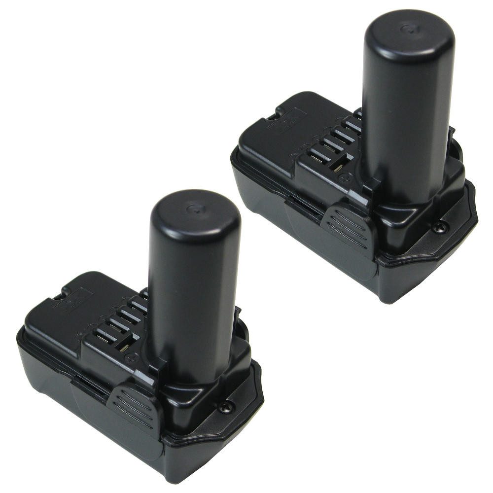 Trade-Shop 2x Akku passend für Hitachi FWH10DL FWH10DFL GP10DL KC10DFL UB10DL Akku Li-Ion 2000 mAh (10,8 V)