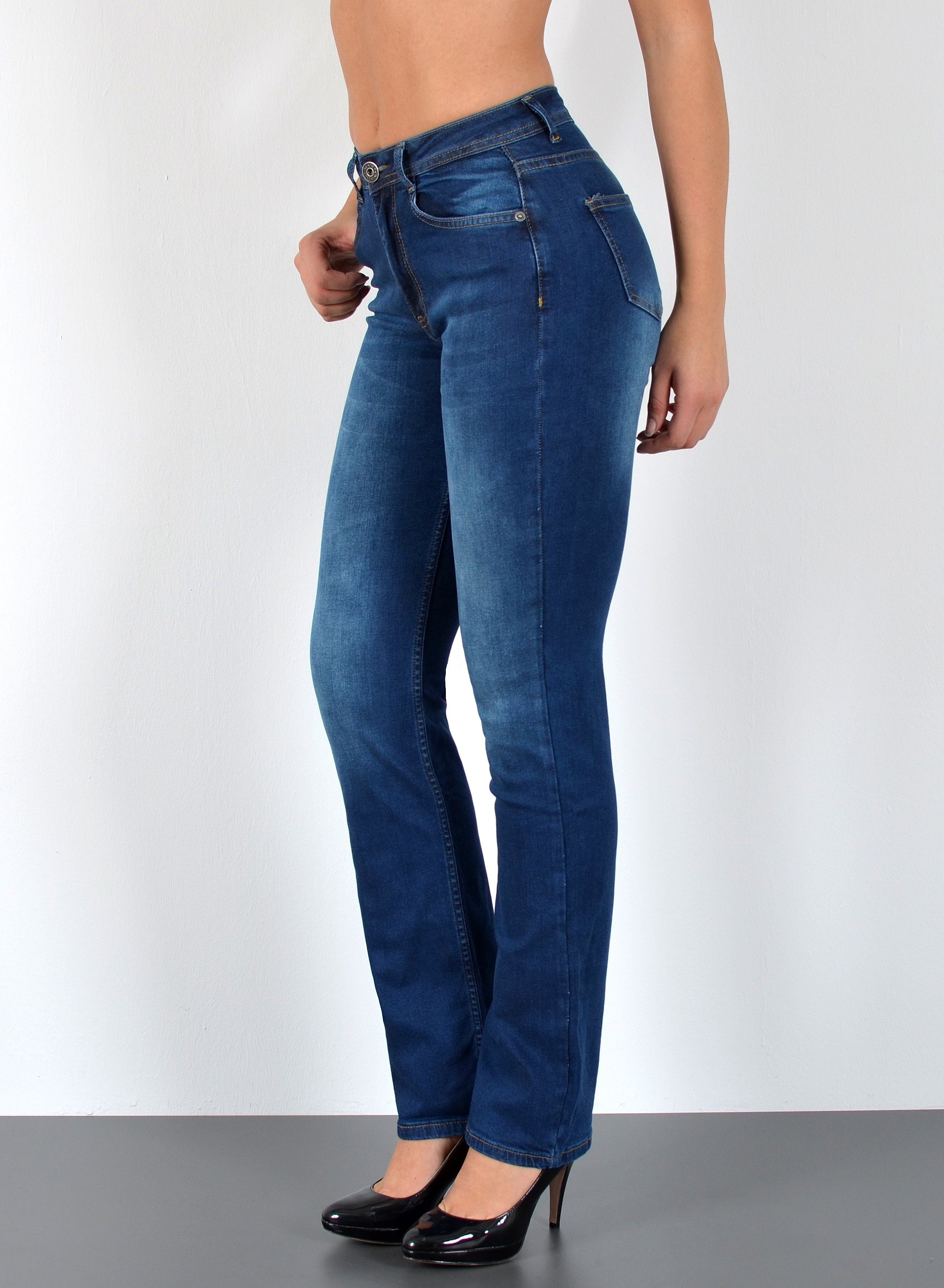 ESRA Straight-Jeans Premium Damen Straight Fit günstig online kaufen