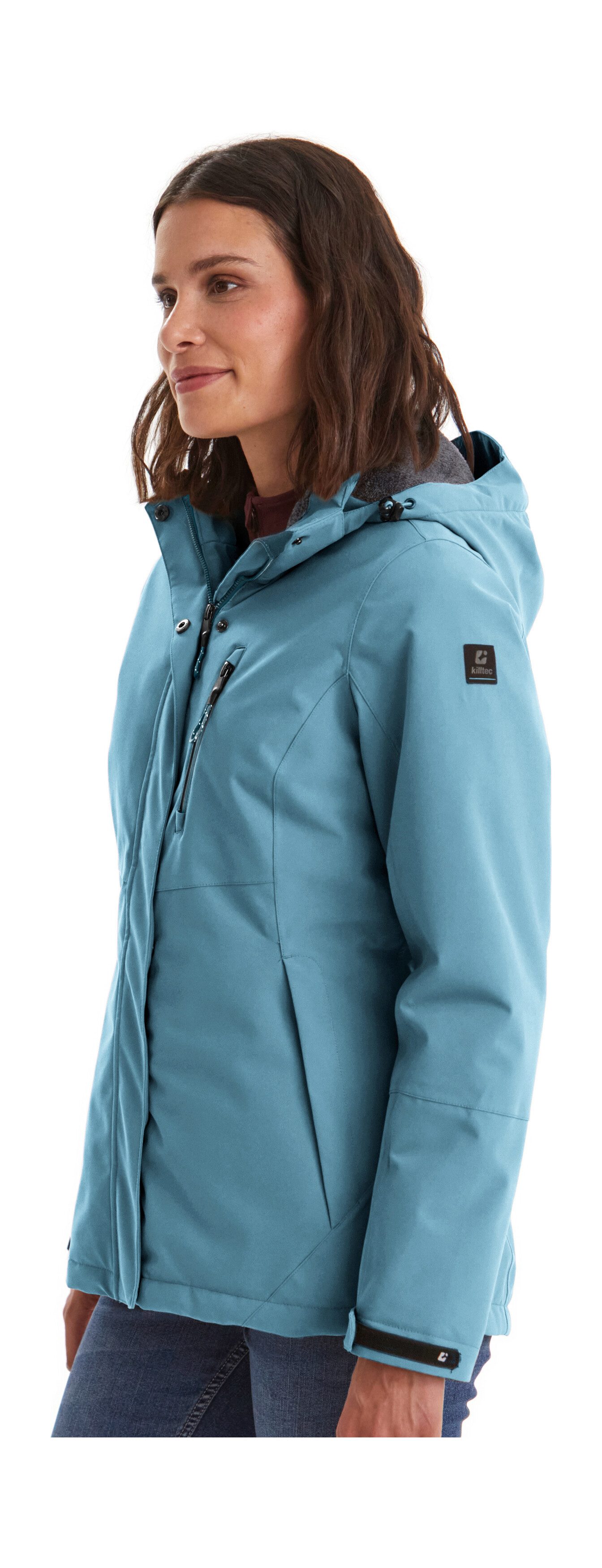 Killtec Outdoorjacke KOW 140 WMN JCKT Wasserdichte Damenjacke, atmungsaktiv, abnehmbare Kapuze