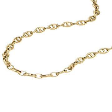 ROUGEMONT Gliederkette Stylische Glieder Damen Halskette 18 K Gold Edelstahl Halskette, 18 K Gold Halskette