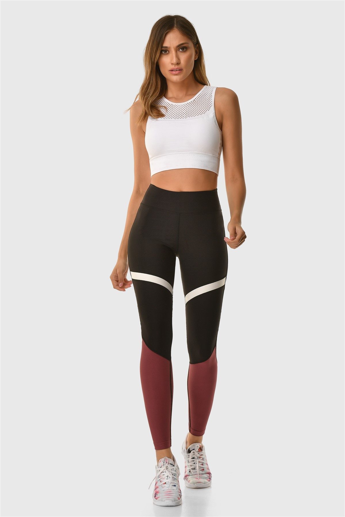 Superstacy Leggings Teilweise Sport Leggings
