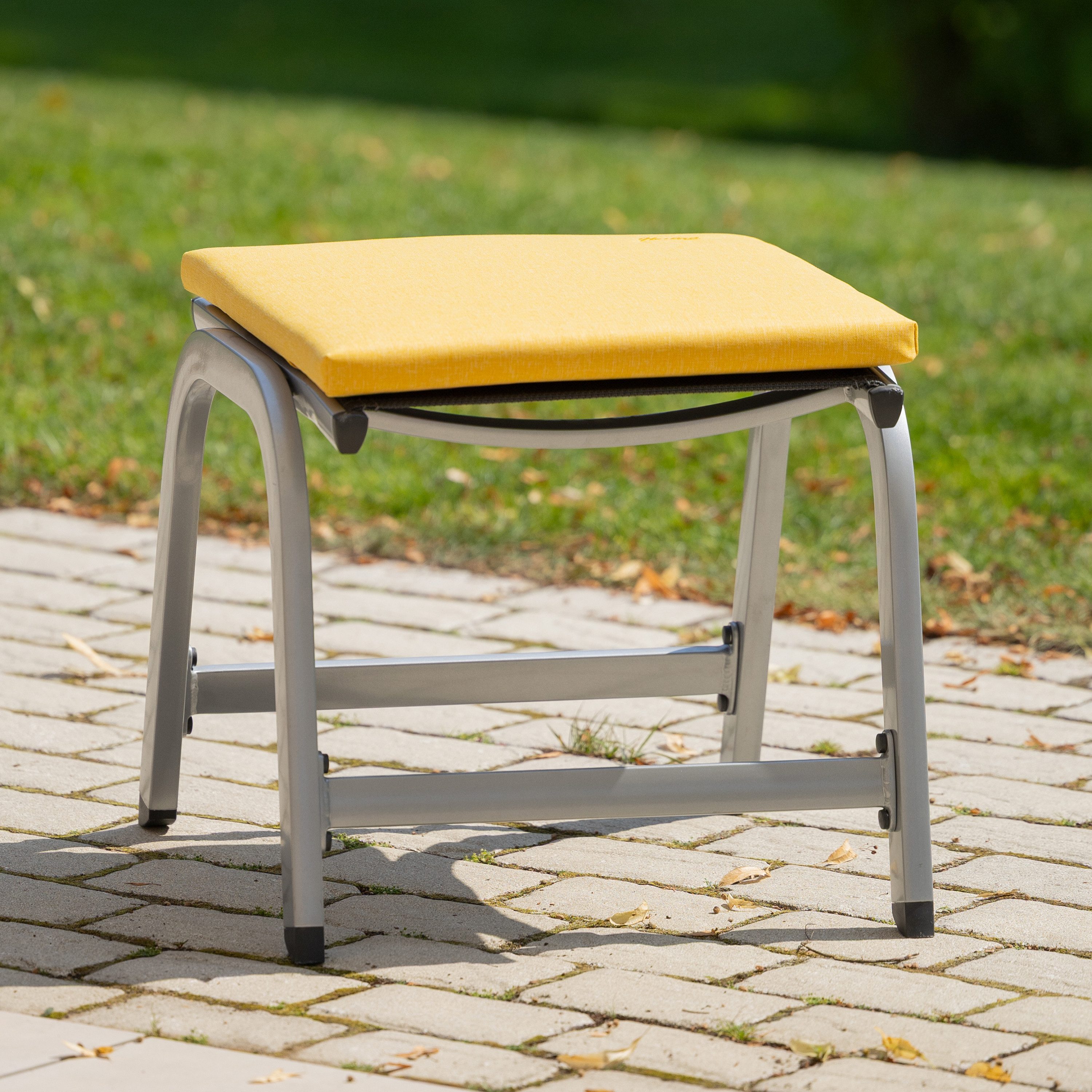 Herlag Hockerauflage Sunny, Hockerauflage 48x48cm, wetterfest, waschbar, UV-beständig