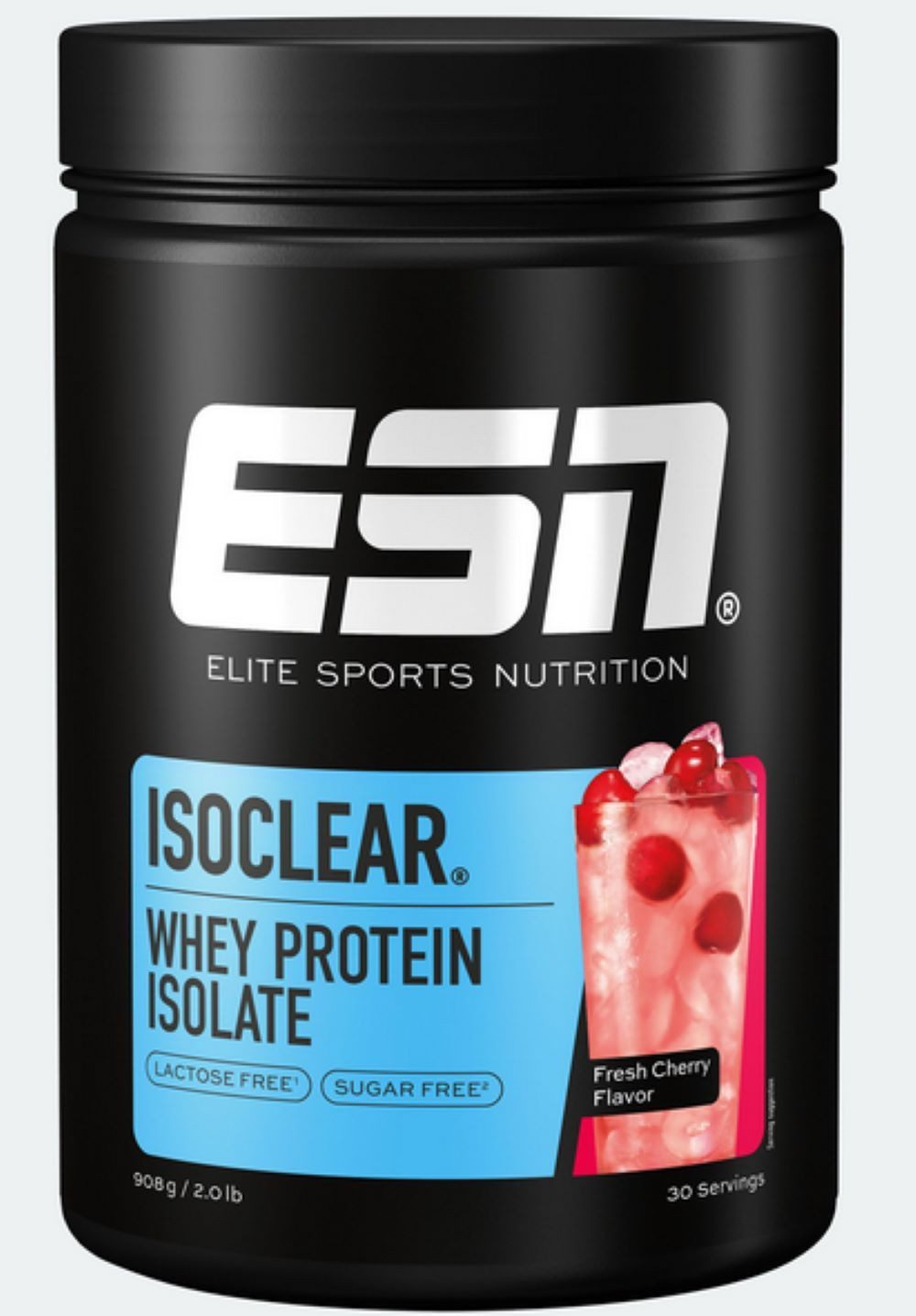 ESN ISOCLEAR Whey Isolate, 908g Lemon Iced Tea Pulver, Sehr niedriger Kohlenhydratgehalt
