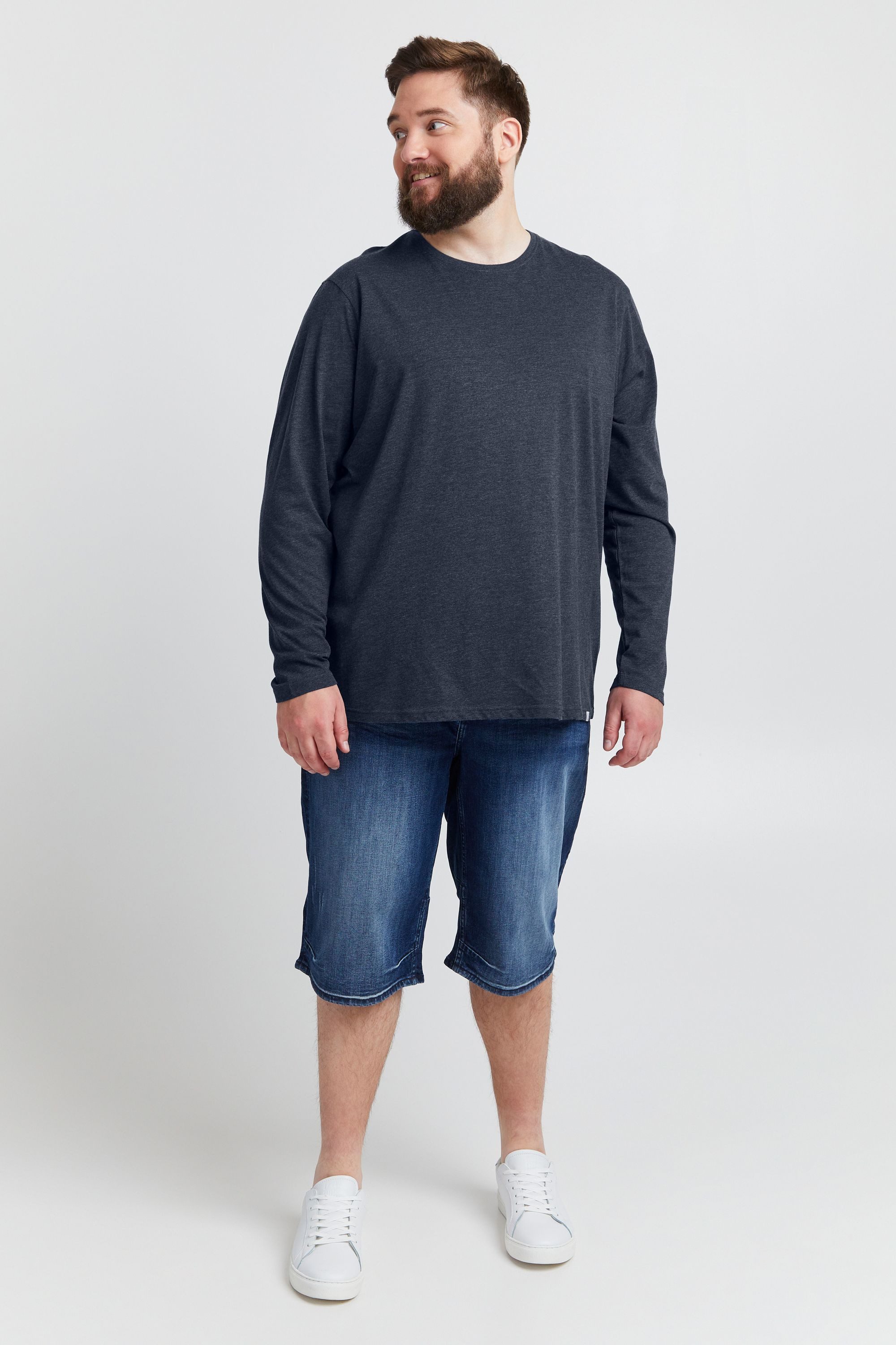 !Solid Longsleeve SDBedon Big & Tall Modisches Oberteil in großen Größen günstig online kaufen