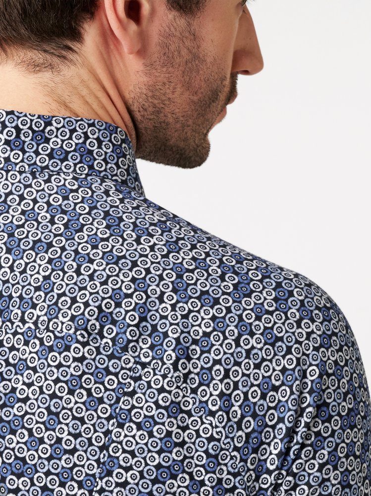 DESOTO Kurzarmhemd Casual Kent 1/2 Jerseyhemd, slim fit, Kentkragen, bügelfrei