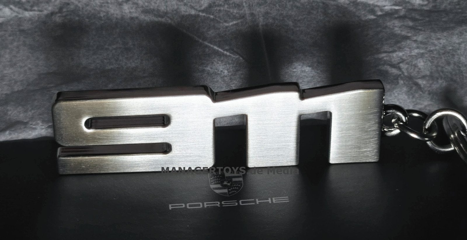 Porsche Schlüsselanhänger 911 Metall Schlüsselanhänger keyring silbergrau