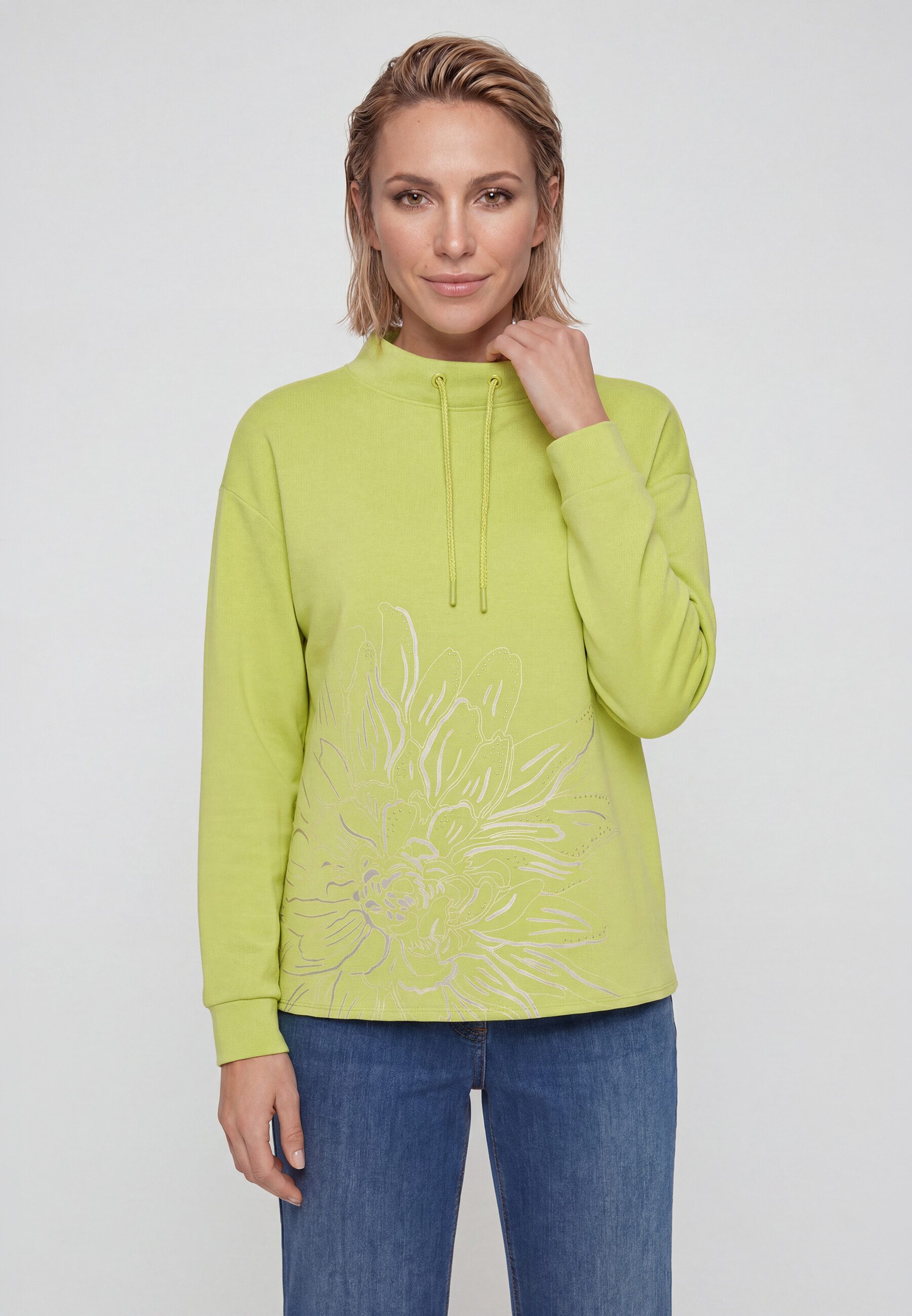 Olsen Sweatshirt Sweatshirt mit Placement Print