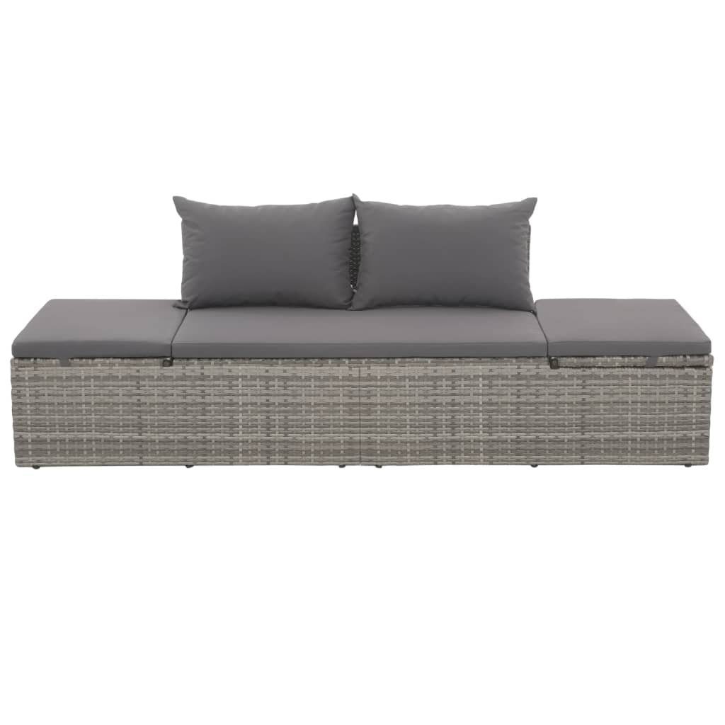 DOTMALL Gartenliege Gartenmöbel mit Sonnenliege,Polyrattan, verstellbar, günstig online kaufen
