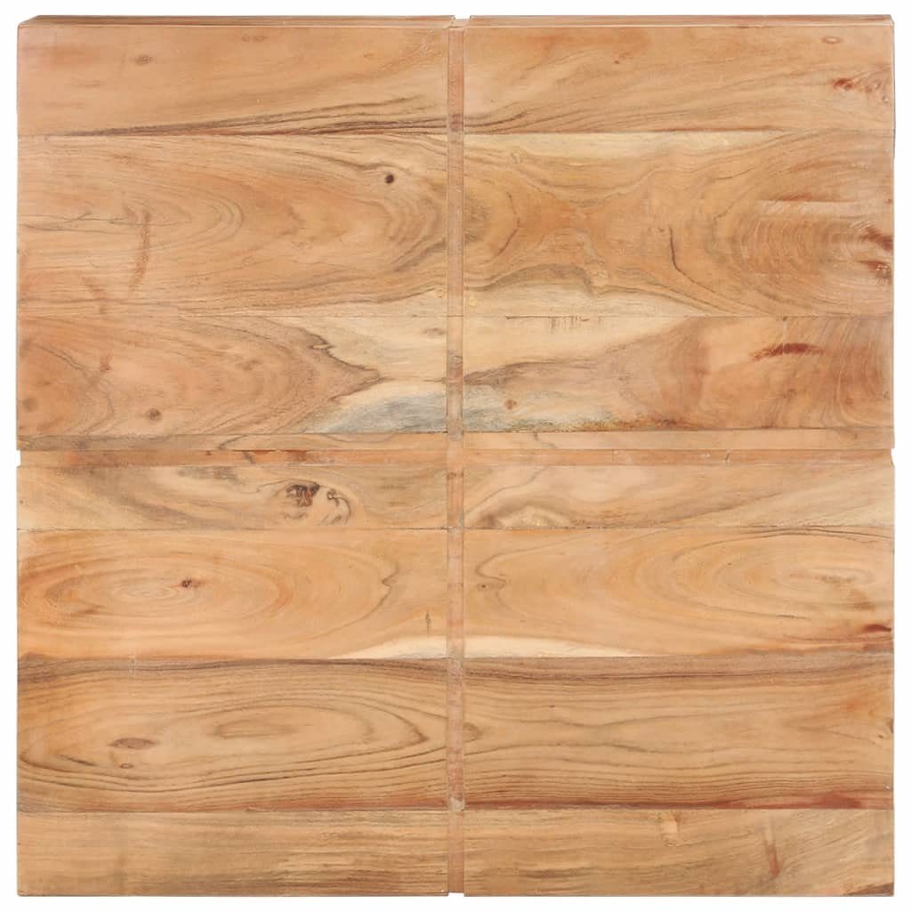 furnicato Couchtisch 80x80x28 cm Massivholz Akazie