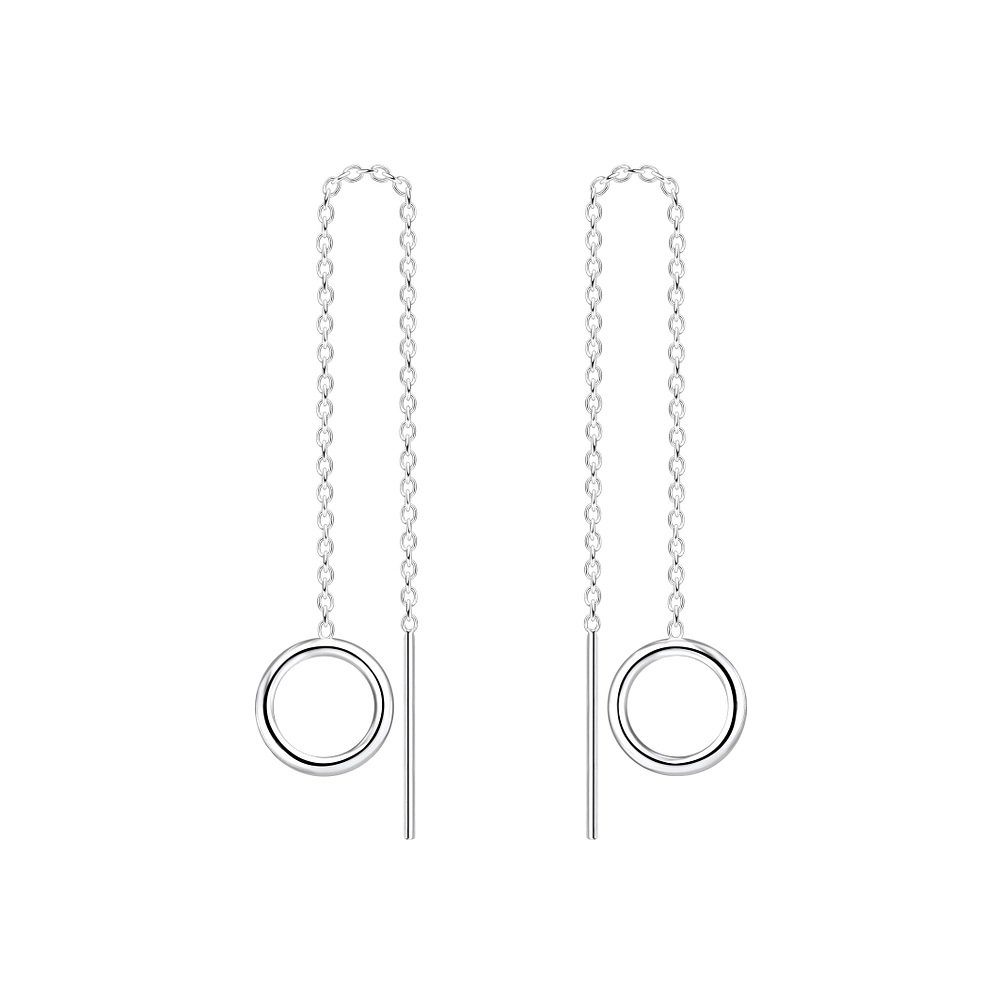 ALEXANDER YORK Paar Ohrhänger KETTE MIT KREIS, 2-tlg., 925 Sterling Silber günstig online kaufen