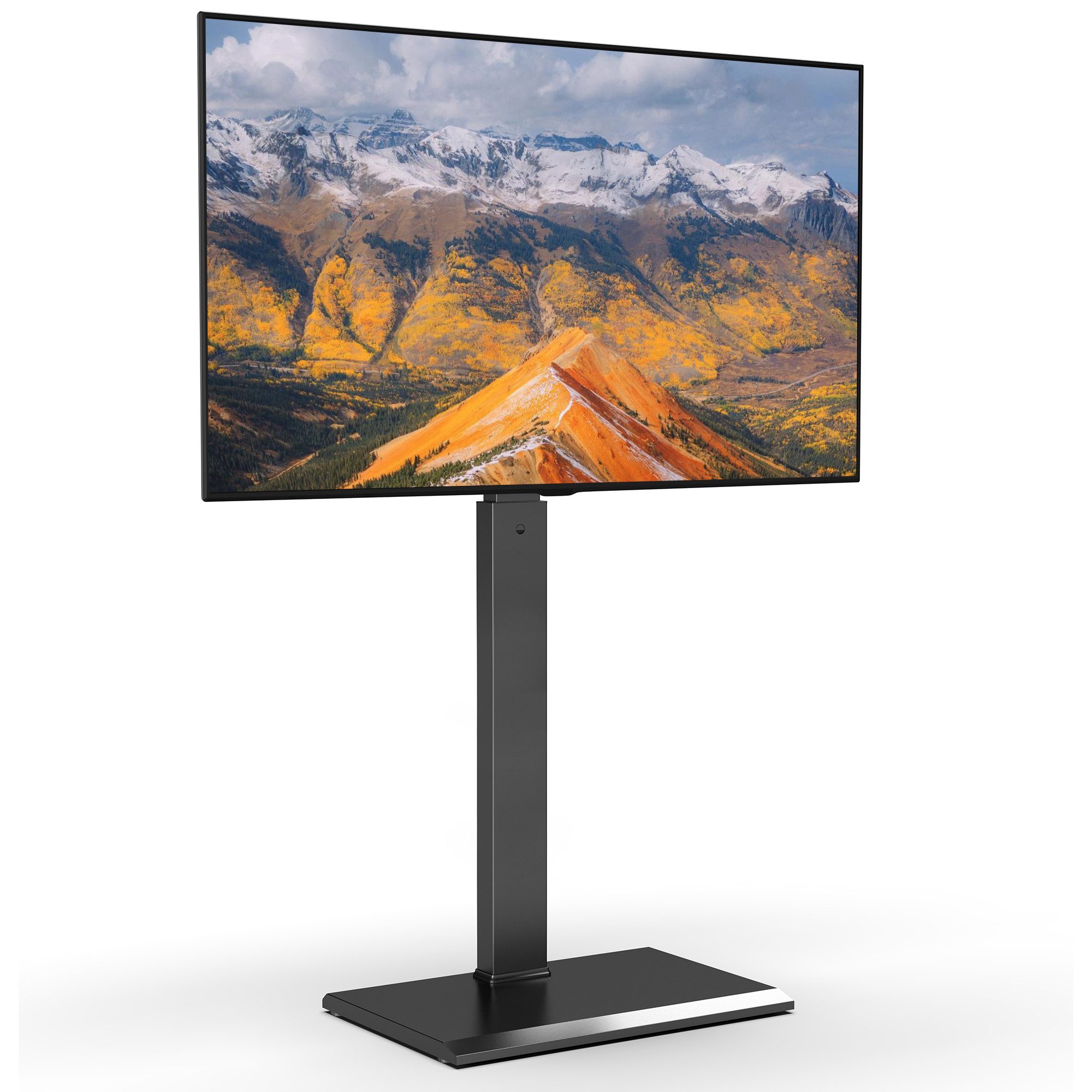 FITUEYES TV-Ständer ±30° schwenkbar, höhenverstellbar, 32-65 Zoll, (bis 65 Zoll, Metallbodenplatte)