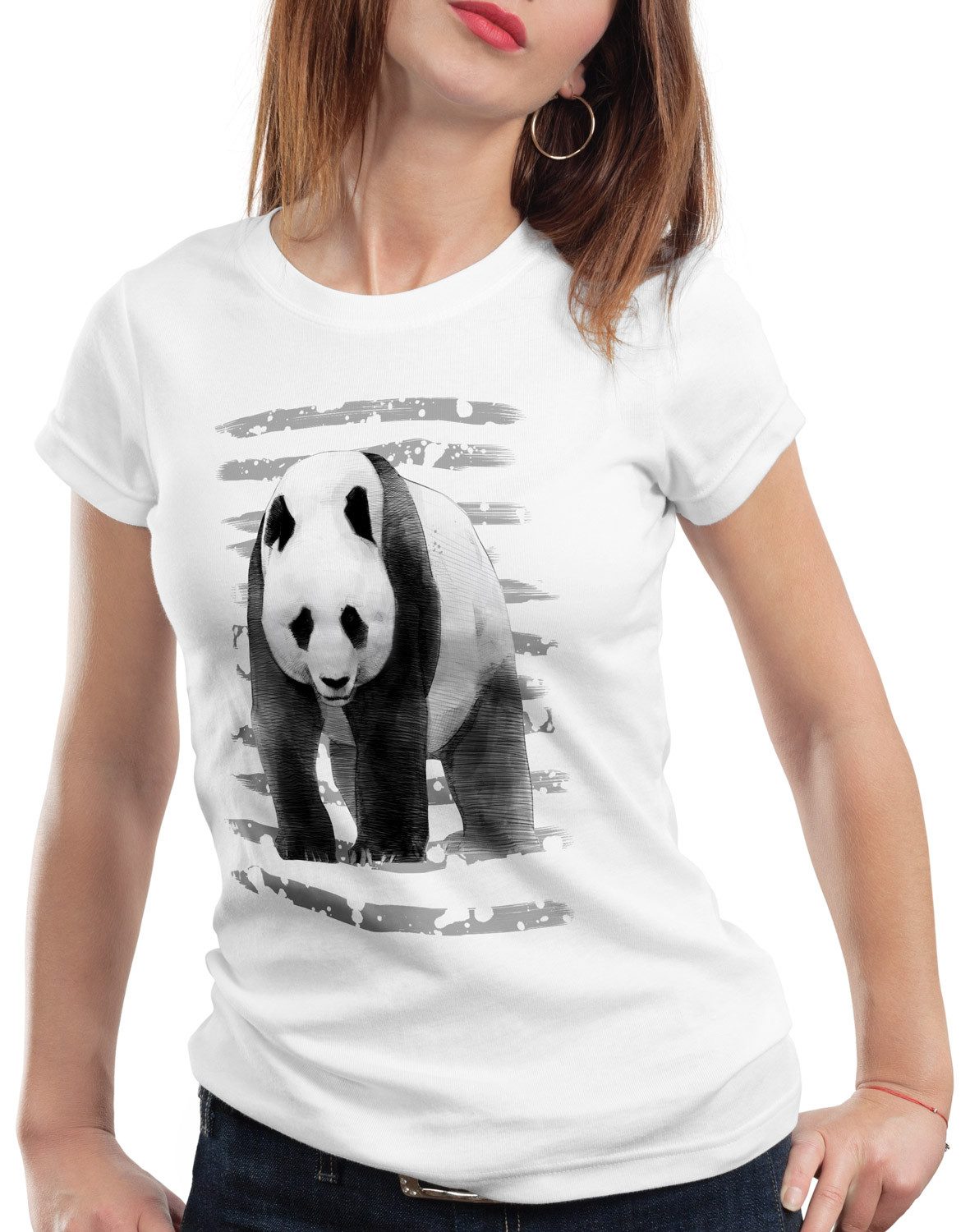style3 T-Shirt Panda dschungel asien sommer