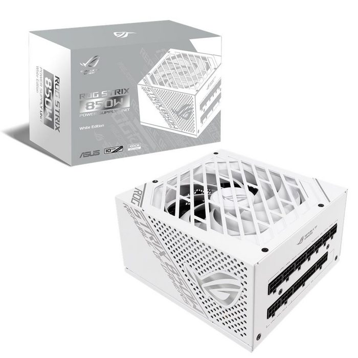 Asus ROG Strix 850W White Edition PC-Netzteil (80 Plus Gold 0dB-Kühlung ROG-STRIX-850G)