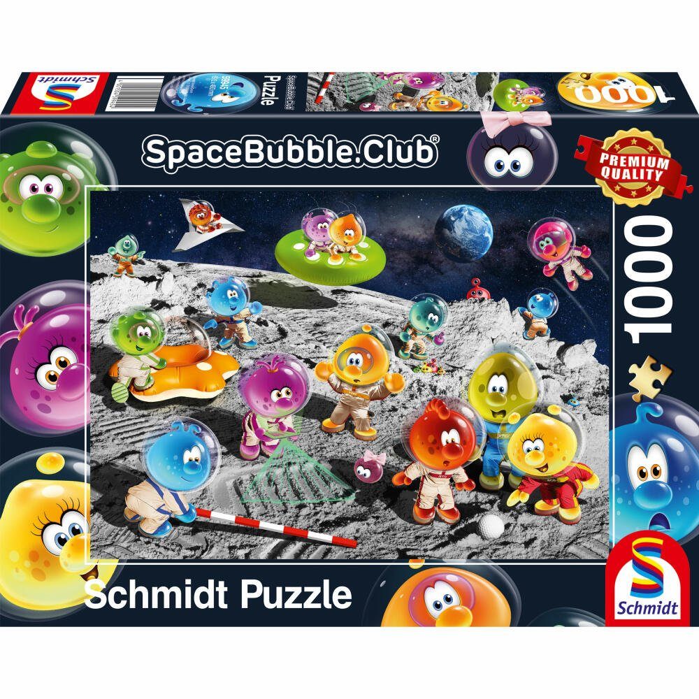 Schmidt Spiele Puzzle Auf dem 1000 Puzzleteile 1000 Mond Teile Spacebubble.Club 59945