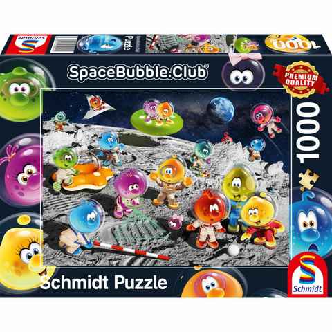 Schmidt Spiele Puzzle Auf dem Mond Spacebubble.Club 1000 Teile 59945, 1000 Puzzleteile