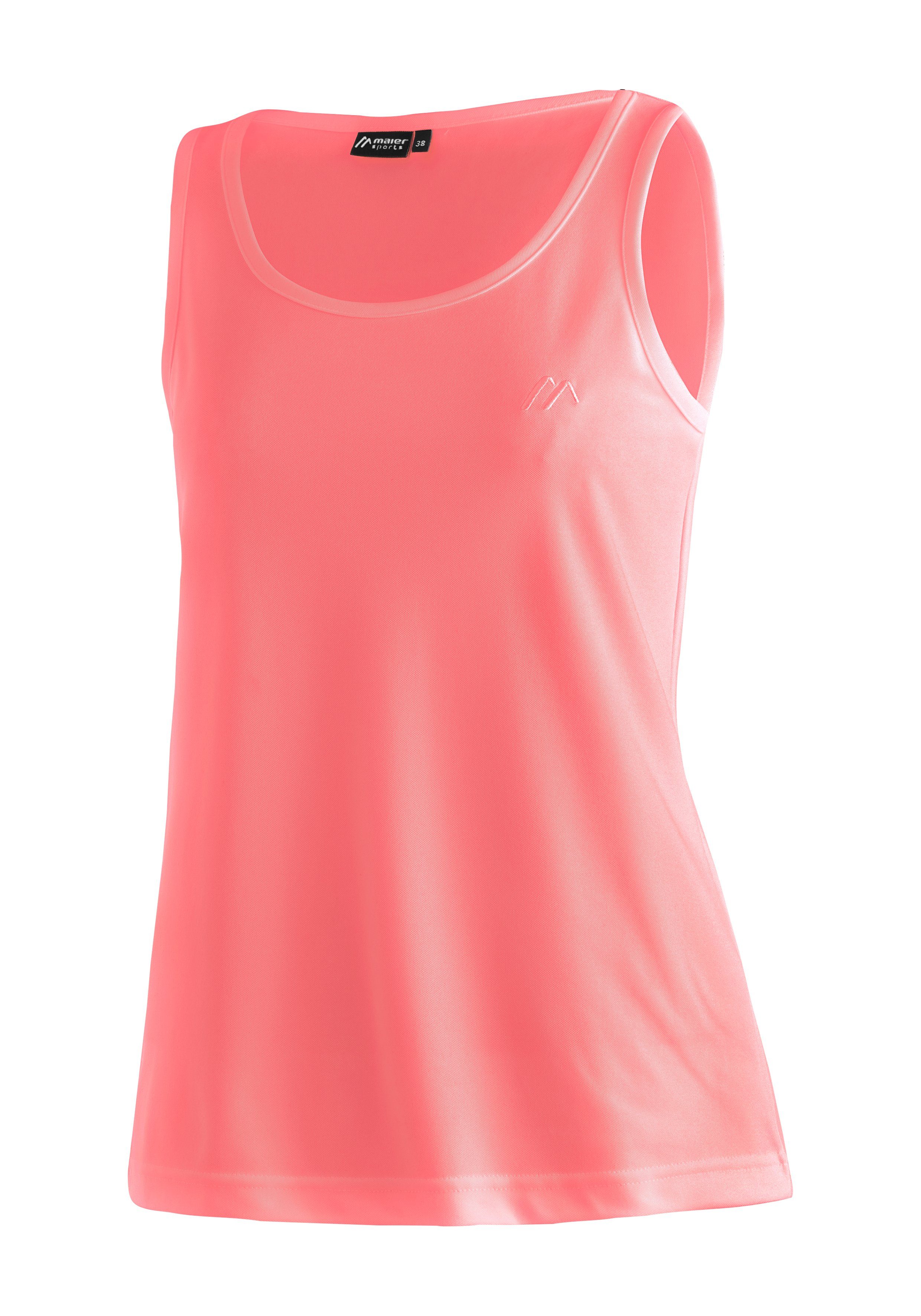 Maier Sports Funktionsshirt Petra Damen Tank-Top für Sport und Outdoor-Aktivitäten, ärmelloses Shirt perlrosa