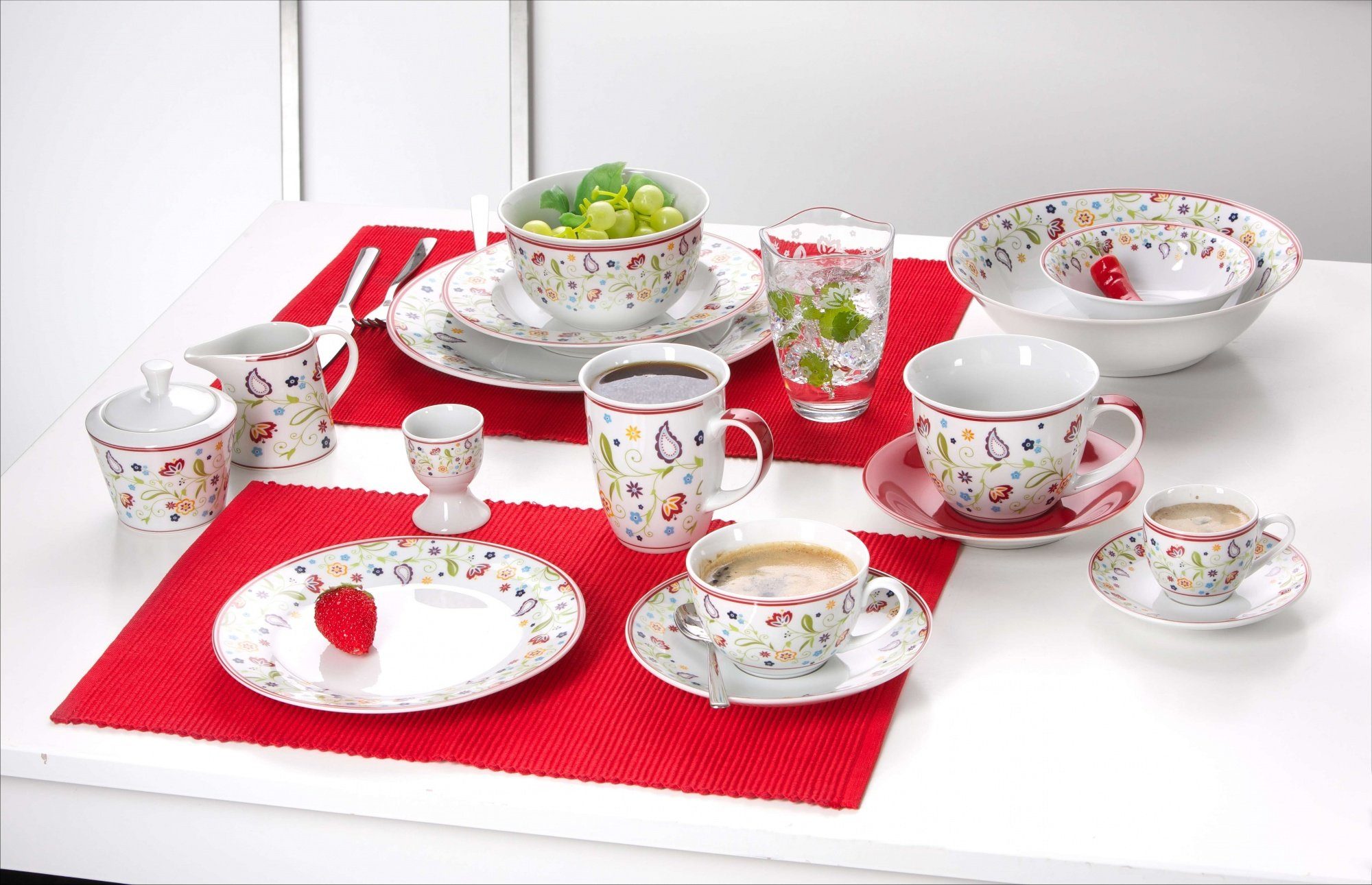 Ritzenhoff & Breker Кофейный сервиз Doppio (18-tlg), 6 Personen, Porzellan, Shanti