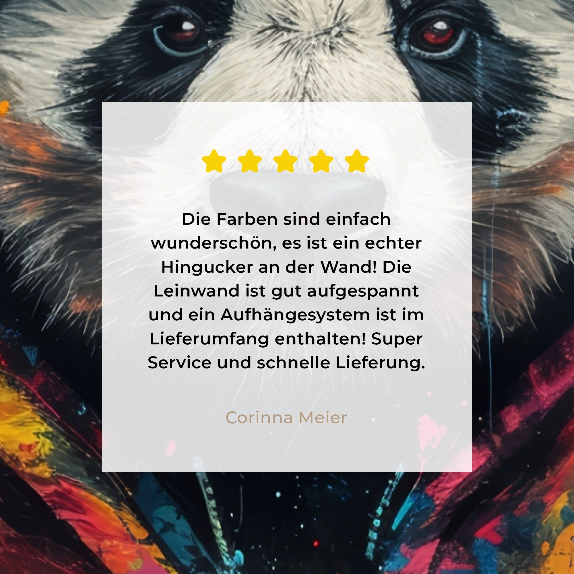 OneMillionCanvasses® Leinwandbild Graffiti - Panda - Mantel - Bunt - Straßenkunst, Fotodruck (1 St), Leinwand Canvas Wandbild, Wanddekoration 20x30 cm – Bild 5 von 5