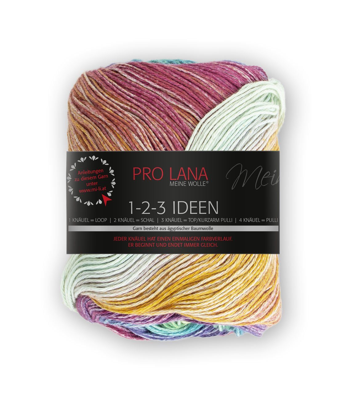 Pro Lana 100g Pro Lana 1-2-3 IDEEN - aus äqyptischer Baumwolle Effektgarn, 315,00 m, ägyptische Baumwolle