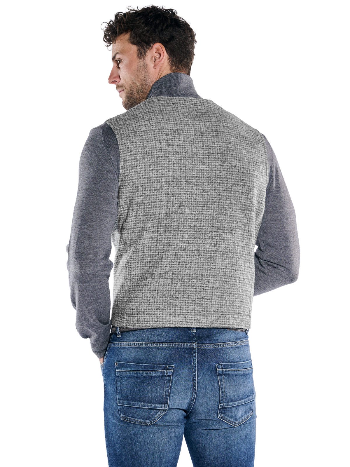 emilio adani Anzugweste Herren Sakkoweste, Silbergrau günstig online kaufen