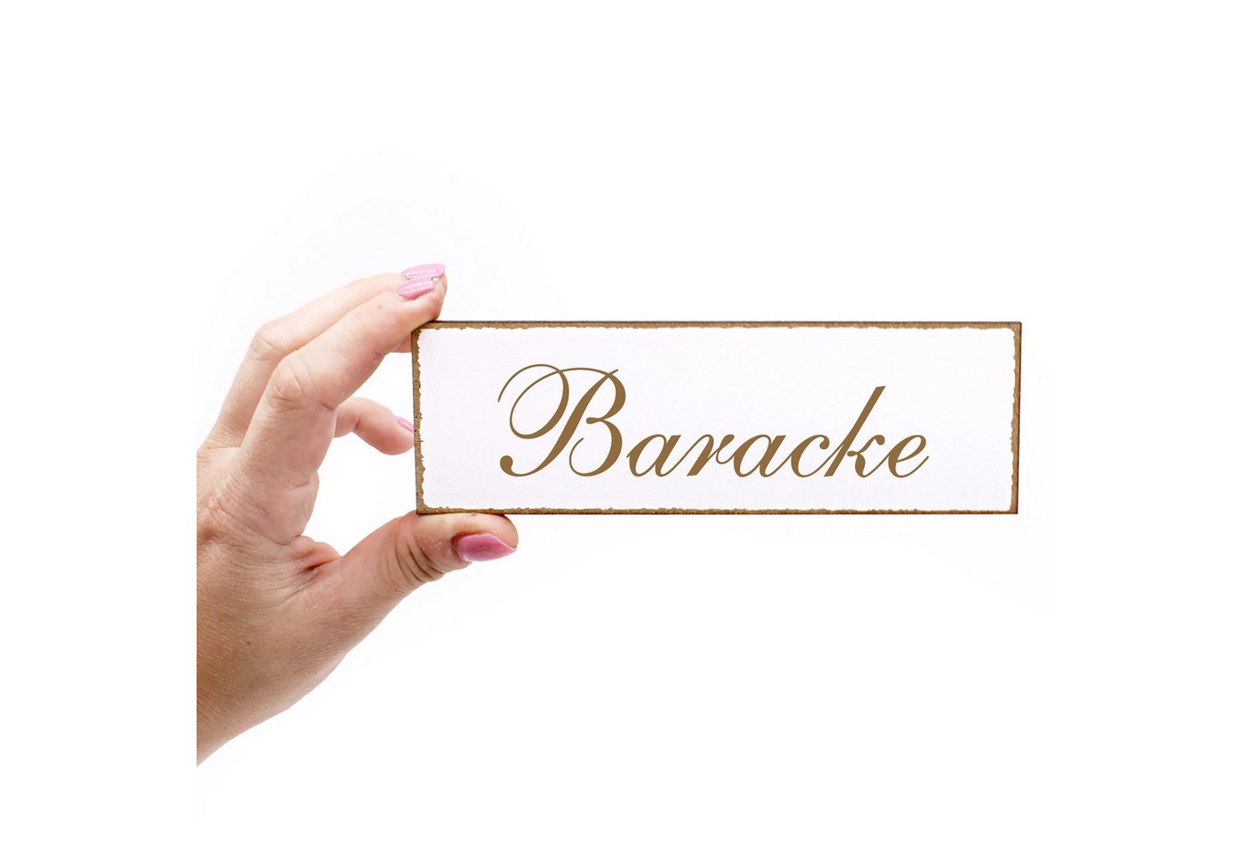 Thumbnail - Dekolando Hinweisschild Türschild - Baracke - Schild 150 x 50 mm - Schilder Türschilder