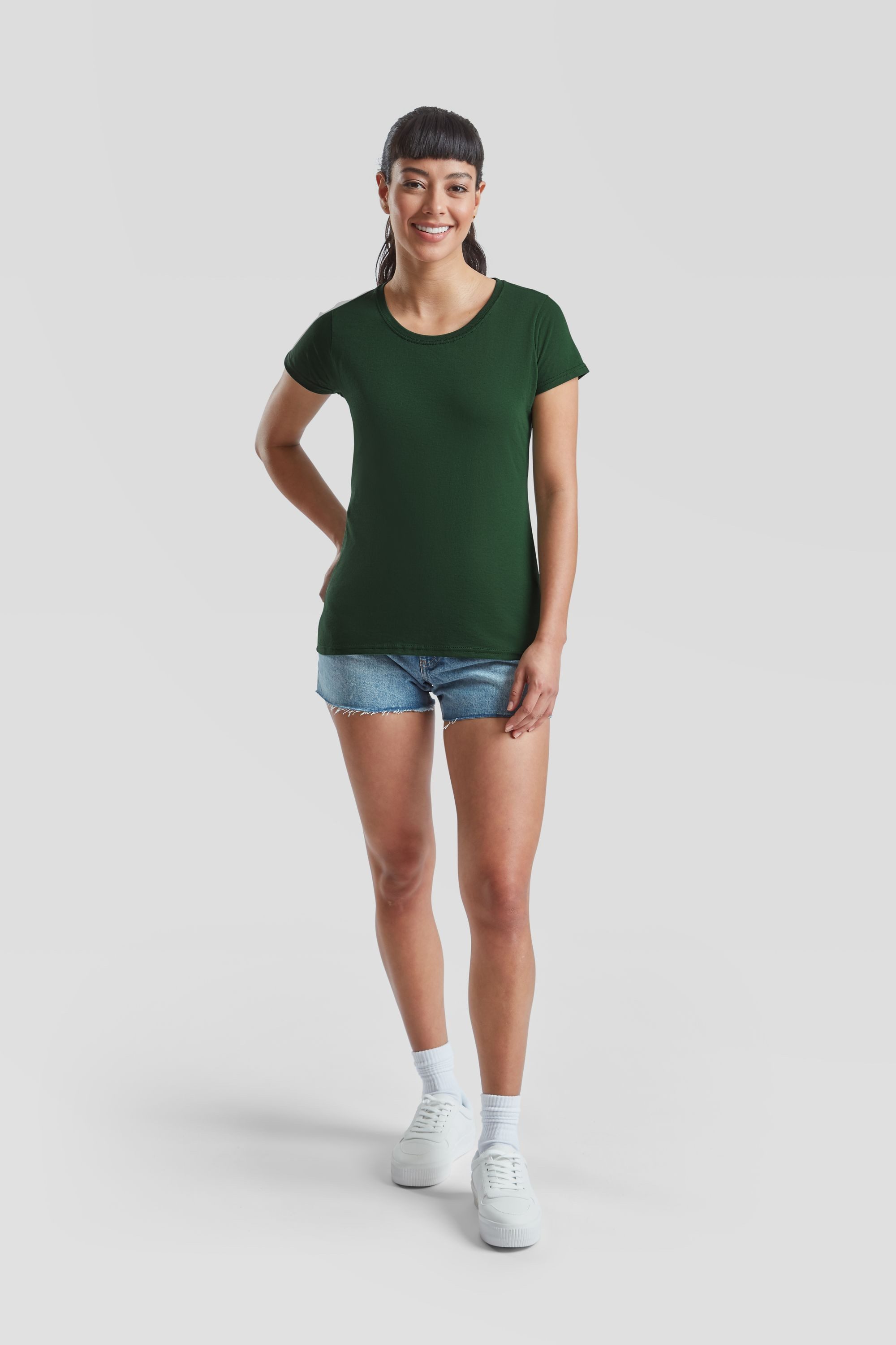 Fruit of the Loom Rundhalsshirt Fruit of the Loom Valueweight T Lady-Fit