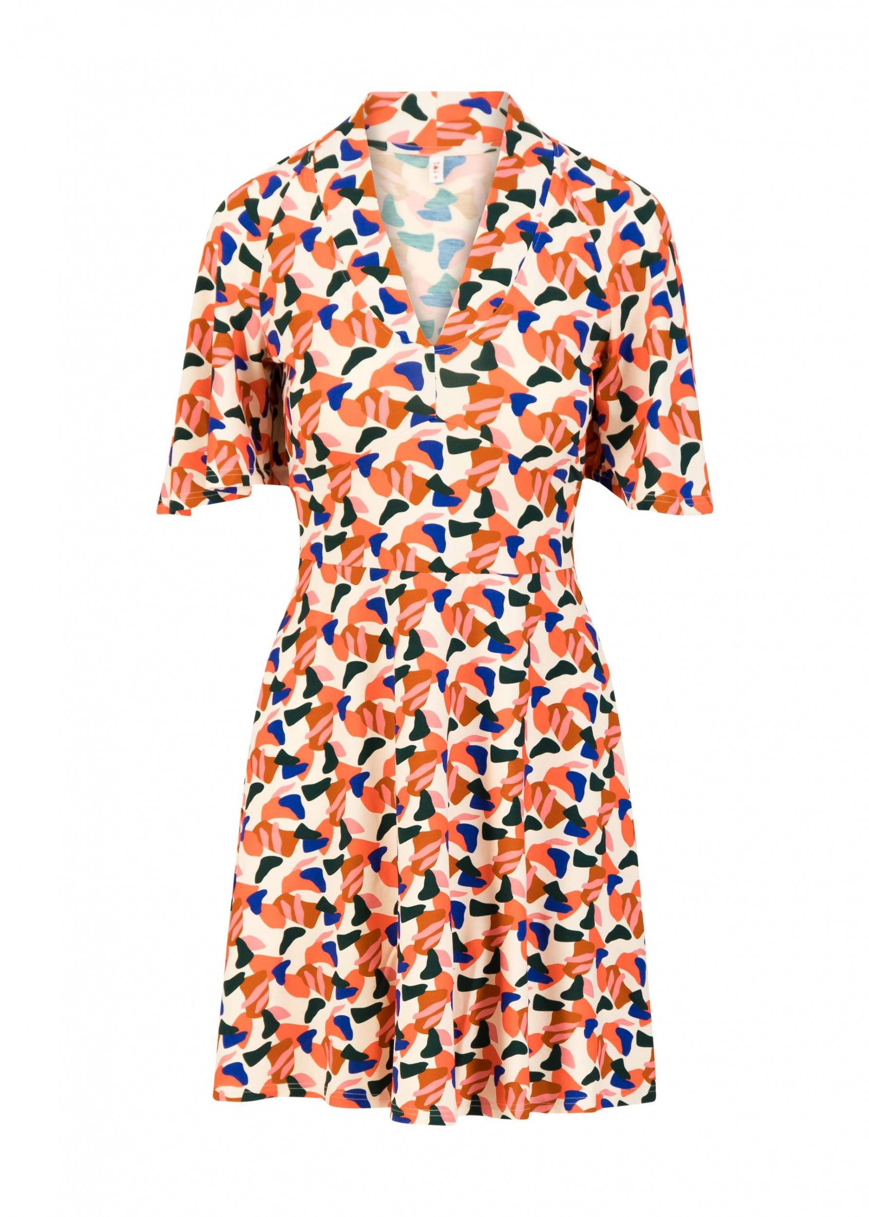 Blutsgeschwister Midikleid - Sommerkleid V-Ausschnitt