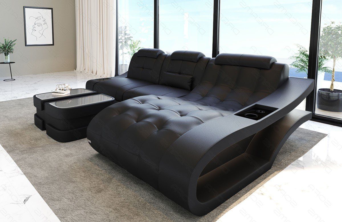 Sofa Dreams Ecksofa Leder Sofa Couch günstig online kaufen