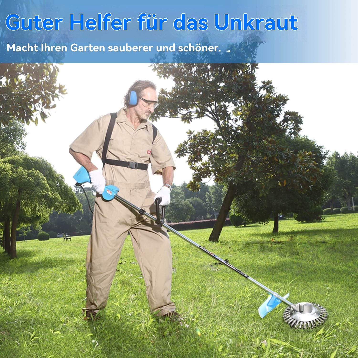 BlingBin Rasenmähermesser Unkrautbürste Freischneider,Stahlbürstenzubehör f günstig online kaufen