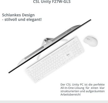 CSL Unity F27-GLS mit Windows 10 Home All-in-One PC (27 Zoll, Intel® Celeron Celeron® N4120, UHD Graphics 600, 16 GB RAM, 128 GB SSD)