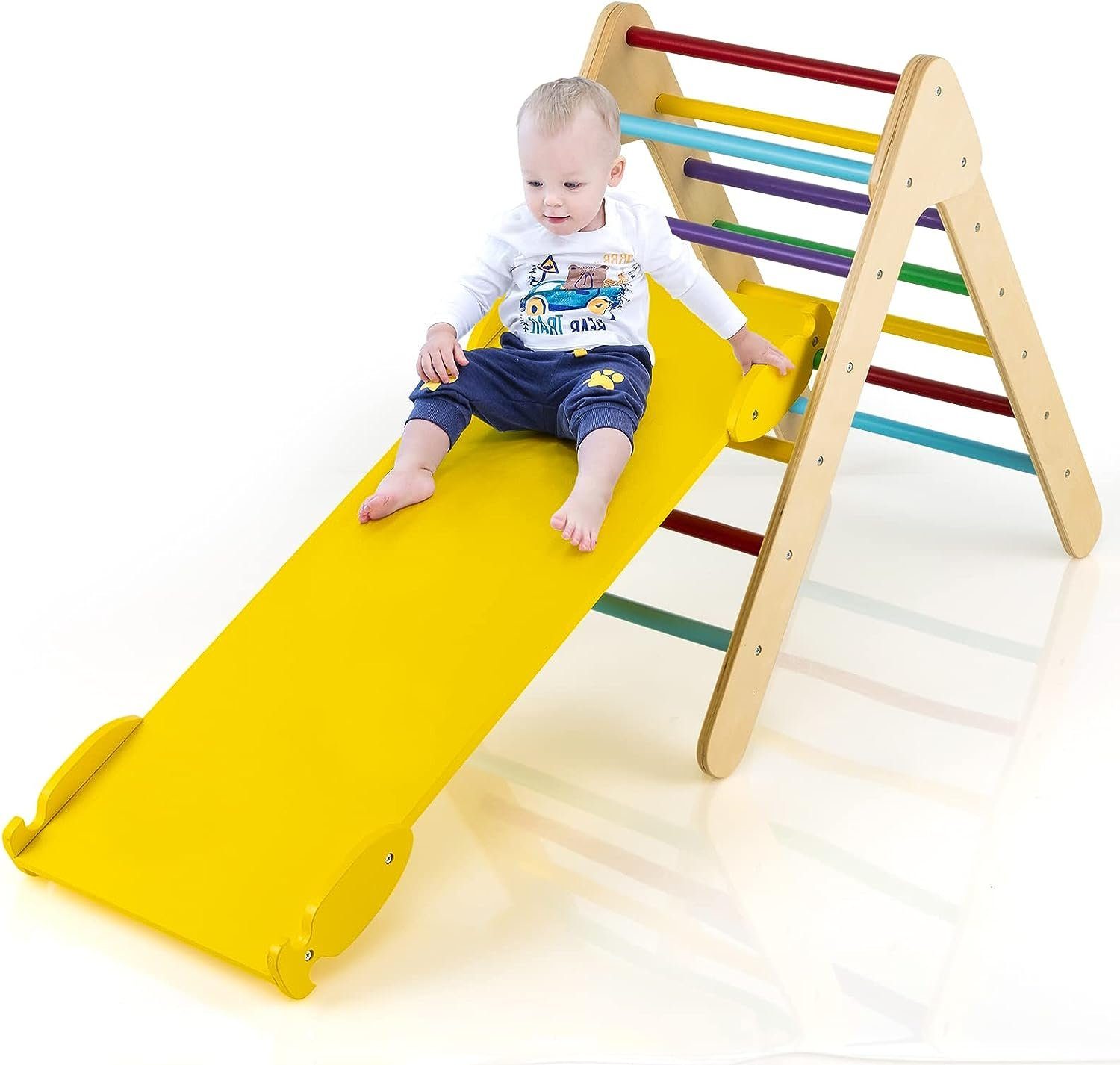Hamster Kletterplattform Mit Leiter - 2-stöckiges Holzspielzeug Für Kleintiere