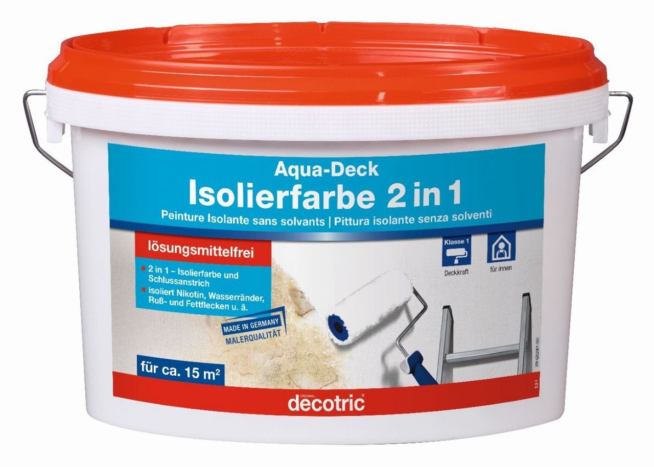 decotric® Haftgrund Decotric Aqua-Deck Isolierweiß 2,5 L