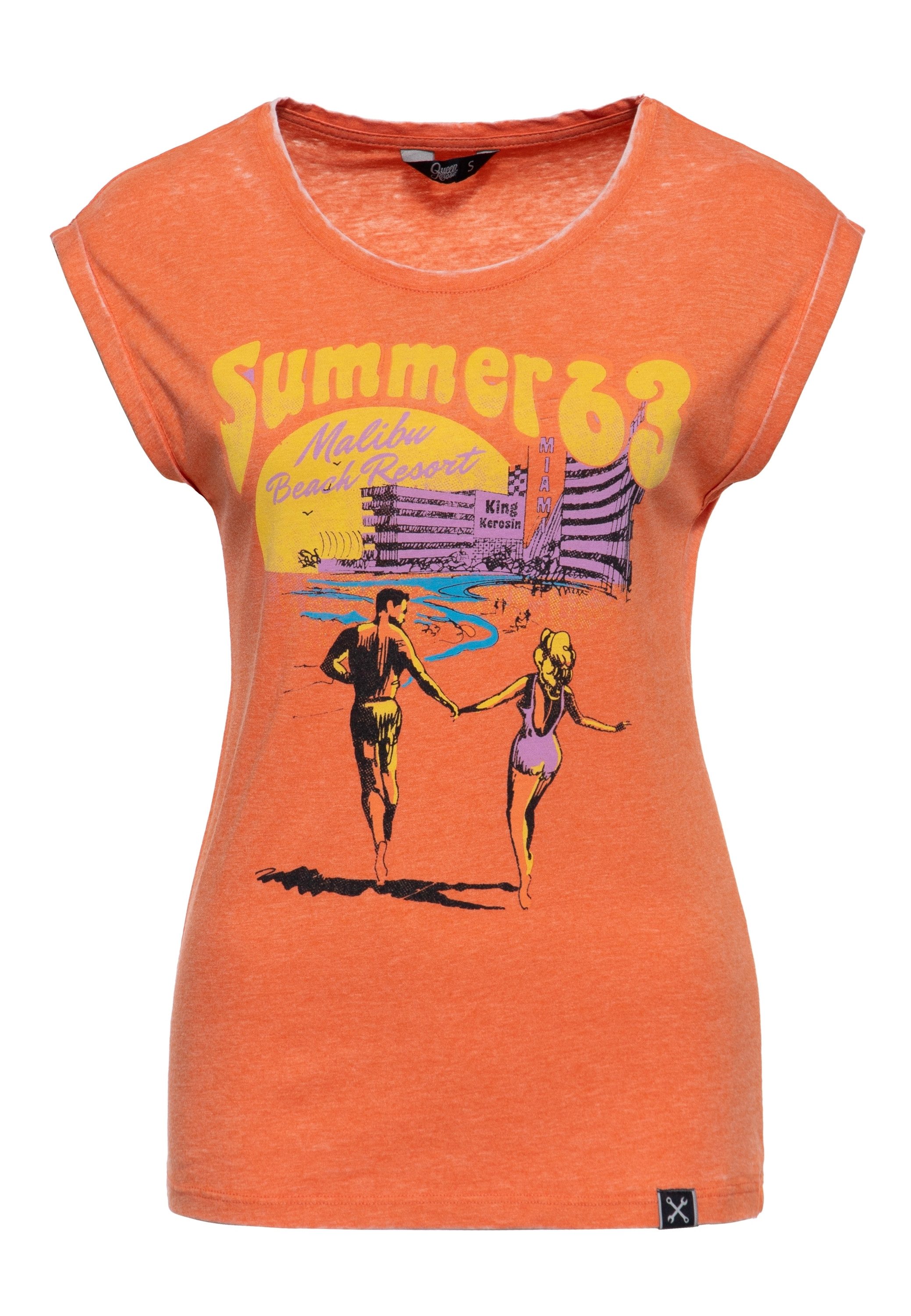 QueenKerosin Print-Shirt Summer 63 (1-tlg) mit günstig online kaufen