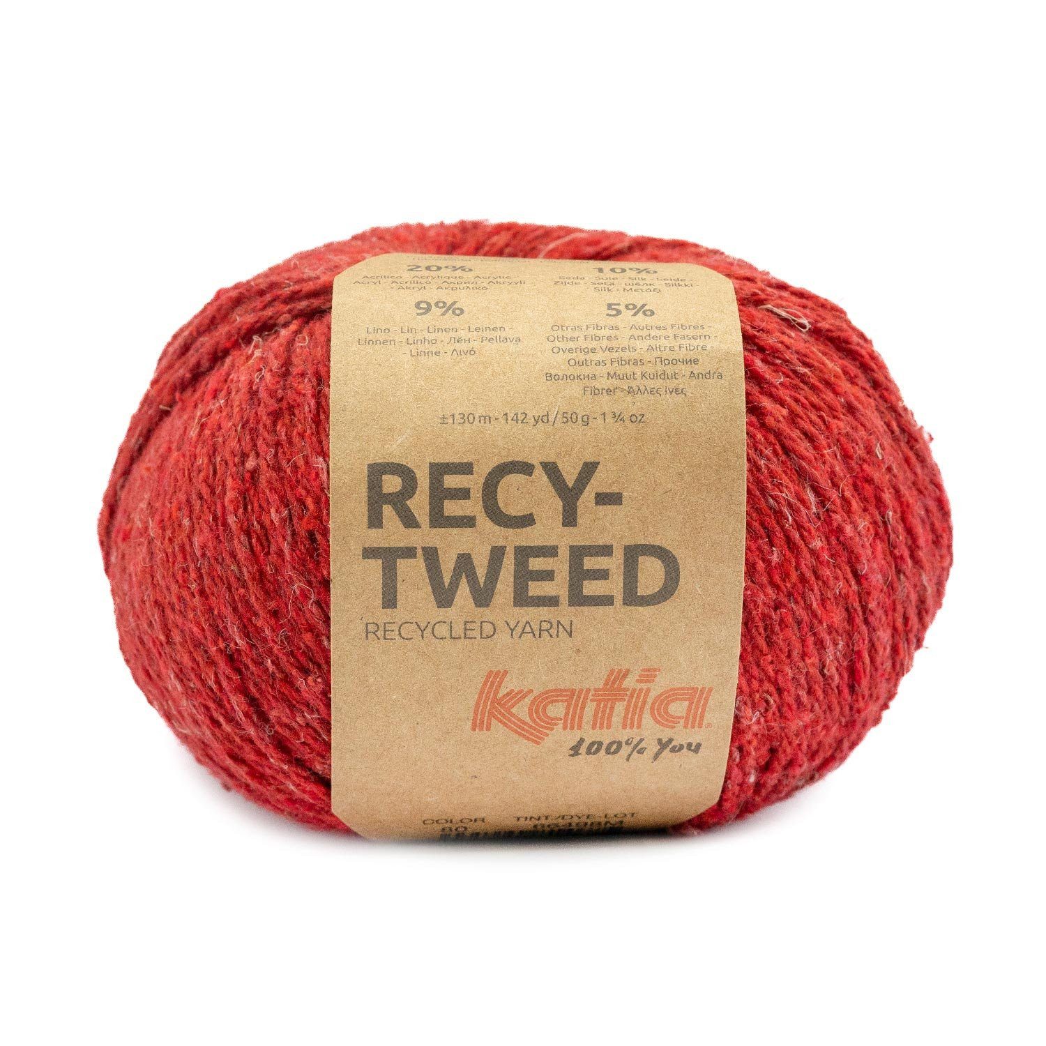 Häkelwolle Wolle Recy - Tweed Strickgarn