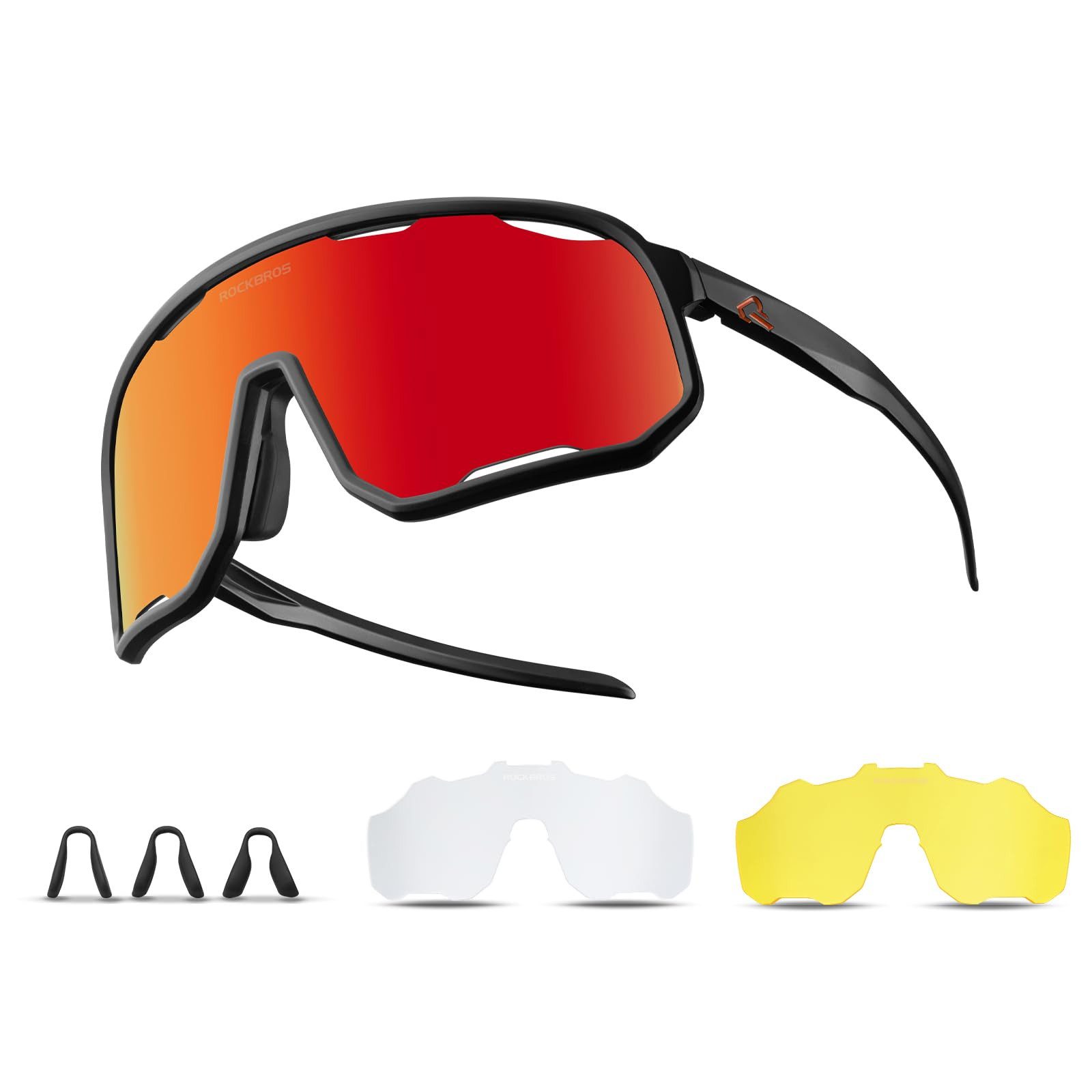 ROCKBROS Fahrradbrille Photochromatisch Sonnenbrille Outdoor MTB Rennrad Sportbrille, (1-St), für Damen und Herren Fahrradbrille