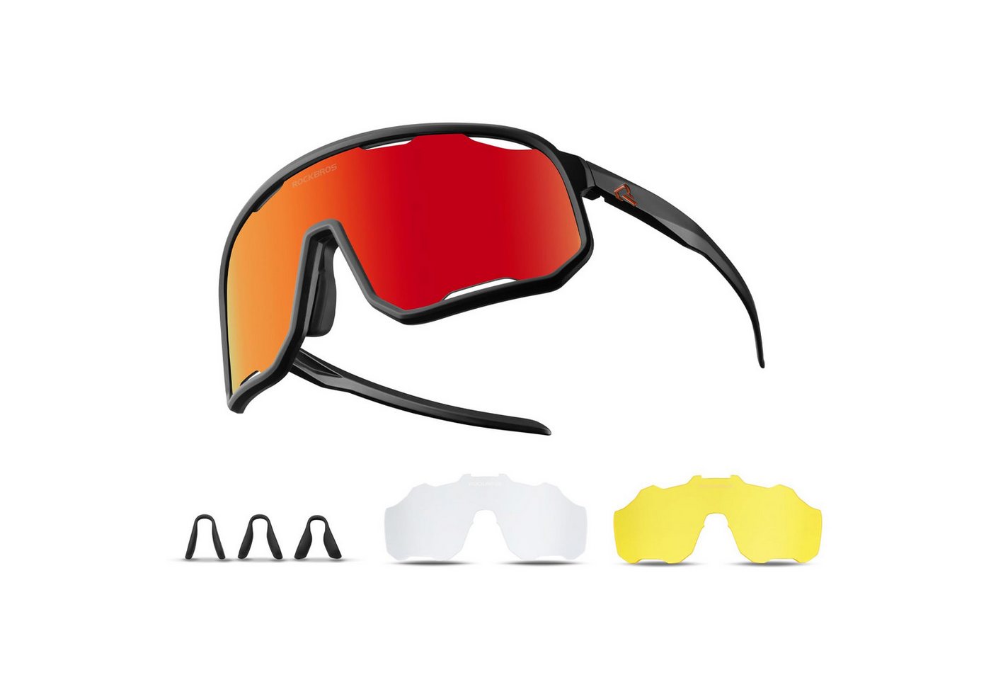 ROCKBROS Fahrradbrille Photochromatisch Sonnenbrille Outdoor MTB Rennrad Sportbrille, (1-St), für Damen und Herren Fahrradbrille
