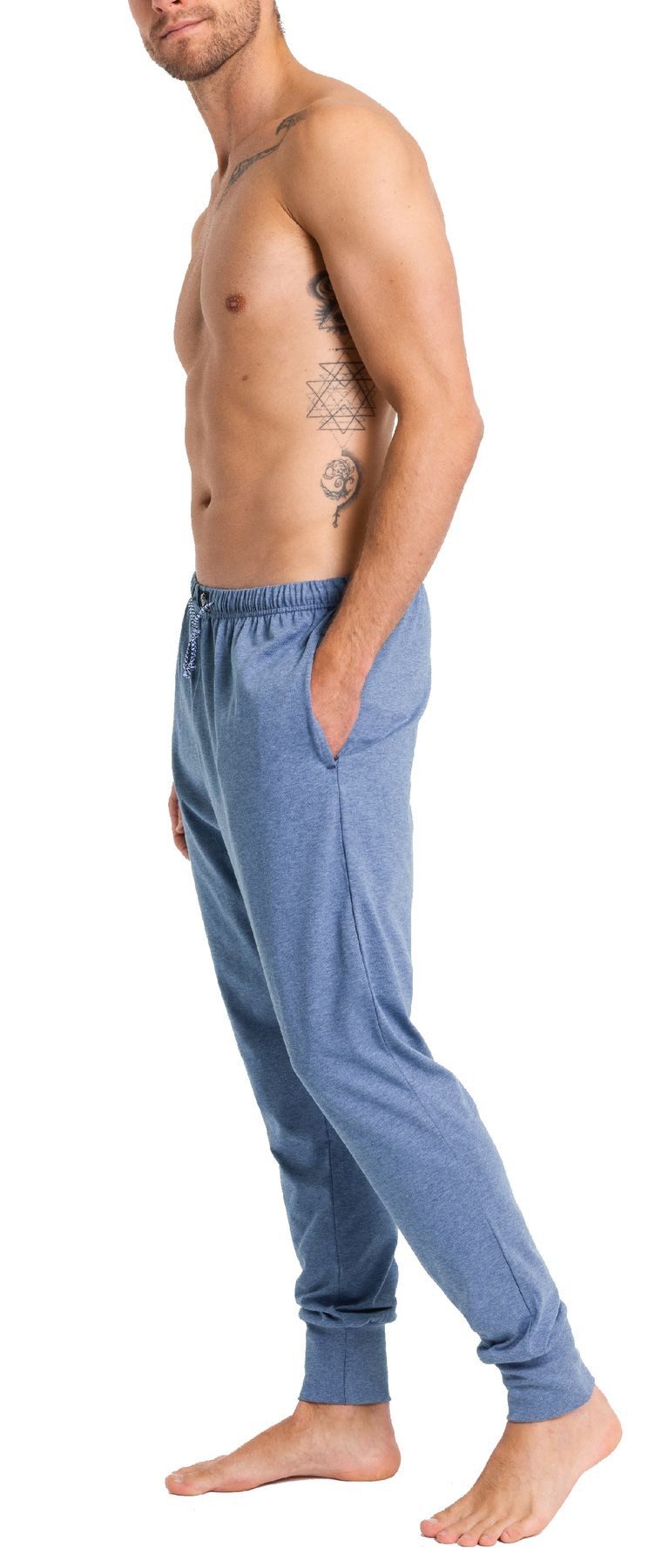 HAASIS Bodywear 1919 Pyjamahose Herren Pyjamahose mit Bündchen 77117876-pos günstig online kaufen