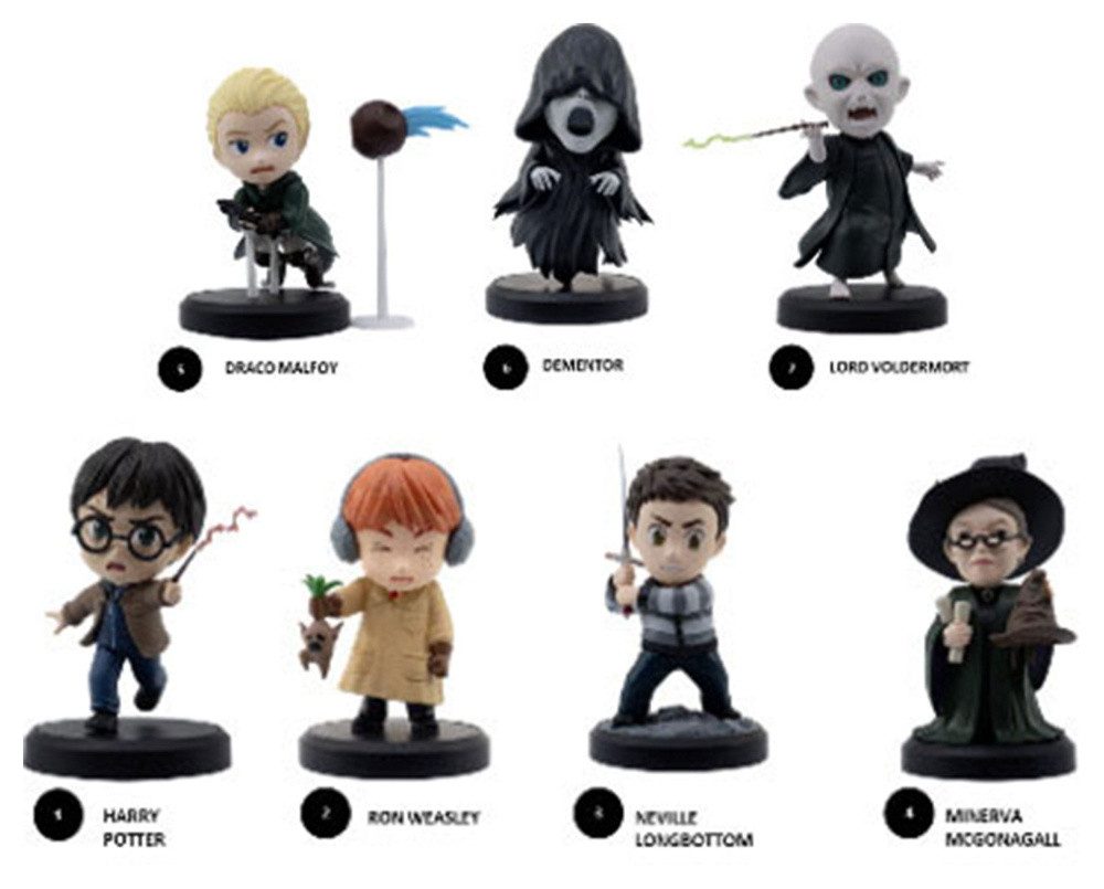 YuMe Toys Merchandise-Figur Harry Potter Hero Box Wizards Series Minifiguren 8 cm Display (6)