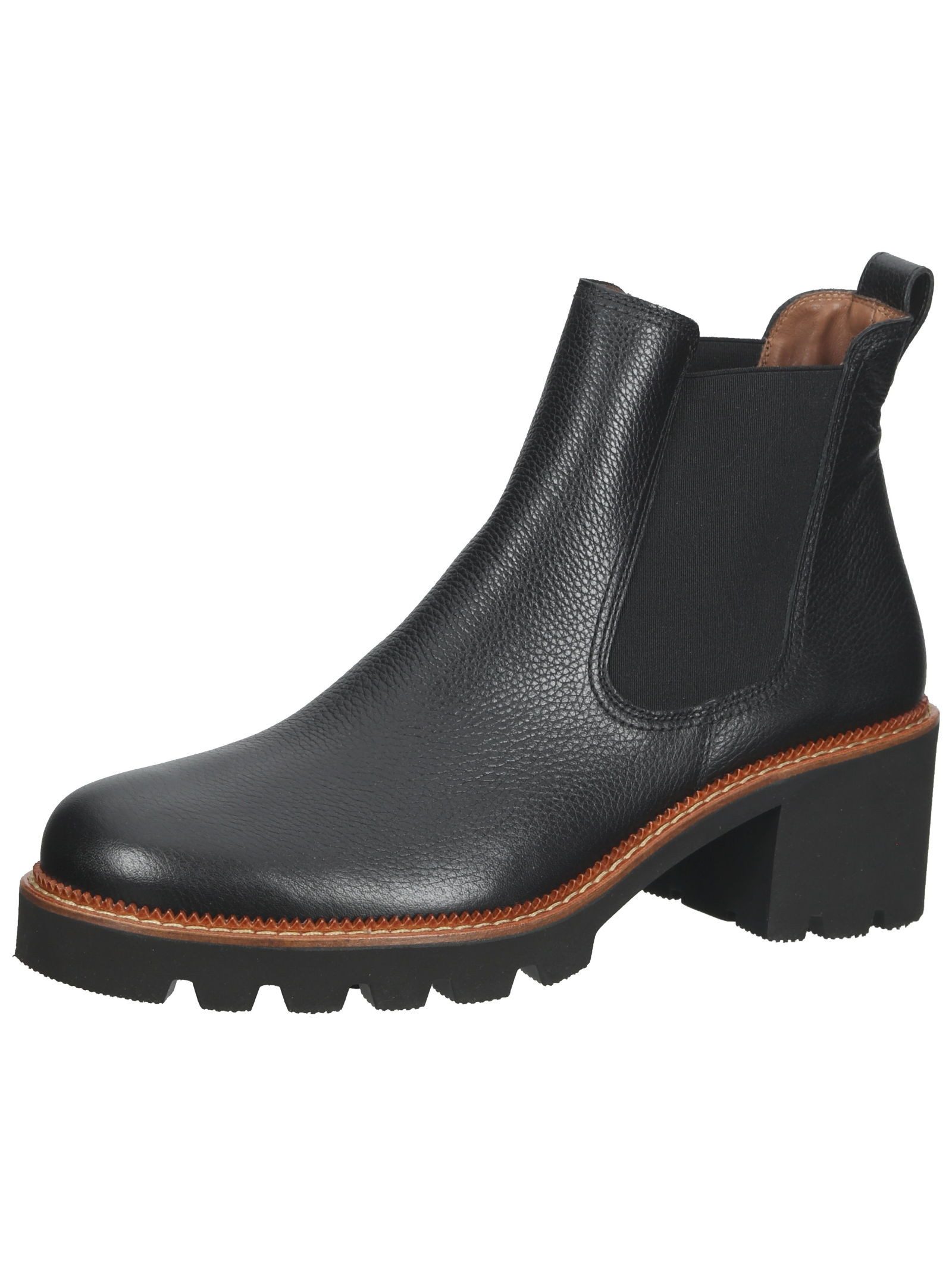 Stiefelette Leder/Textil Stiefelette
