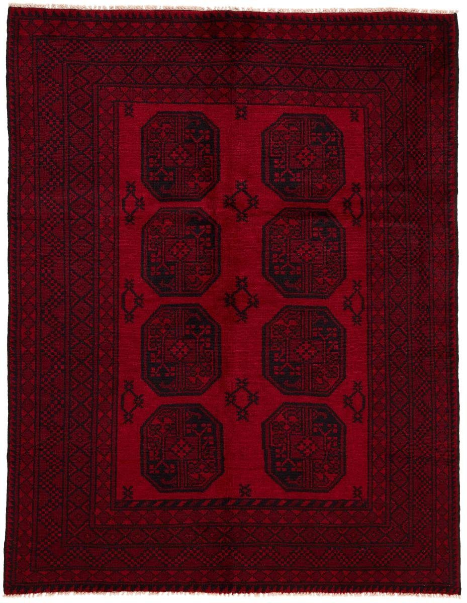 Orientteppich Afghan Akhche 146x188 Handgeknüpfter Orientteppich, Nain Trading, rechteckig, Höhe: 6 mm