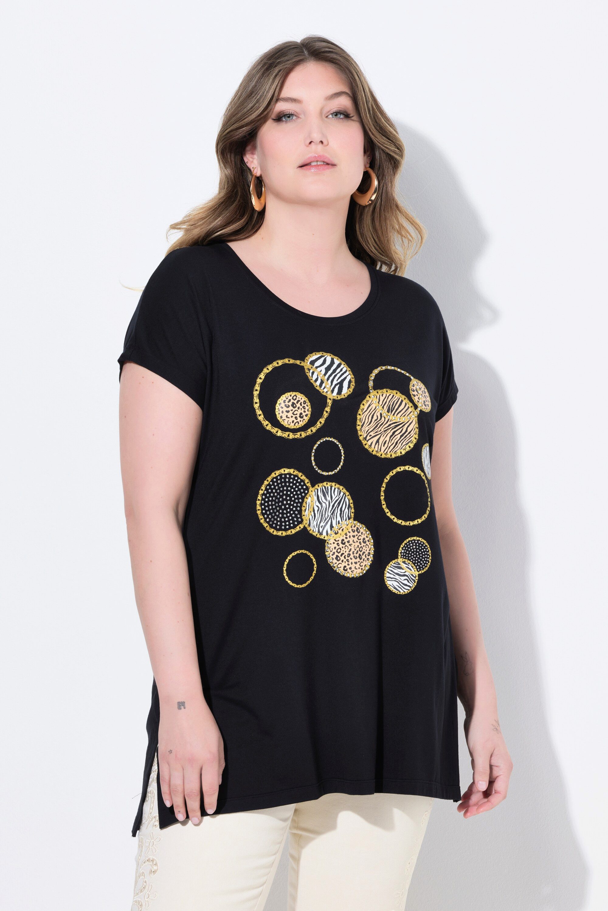 MIAMODA T-Shirt T-Shirt A-Linie Kreise mit günstig online kaufen