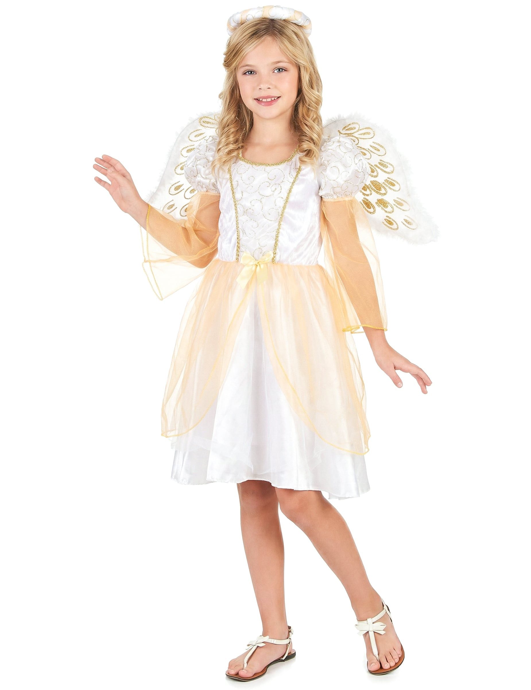 Kostüm Engel Kinder-Kostüm weiss-gold