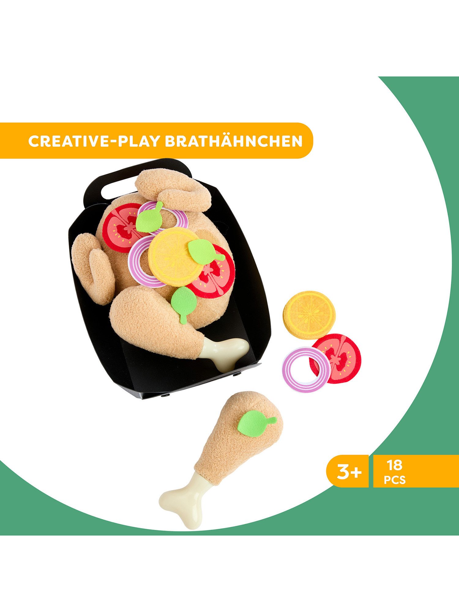 Haba Stoffpuppe Creative Play - Brathähnchen, günstig online kaufen