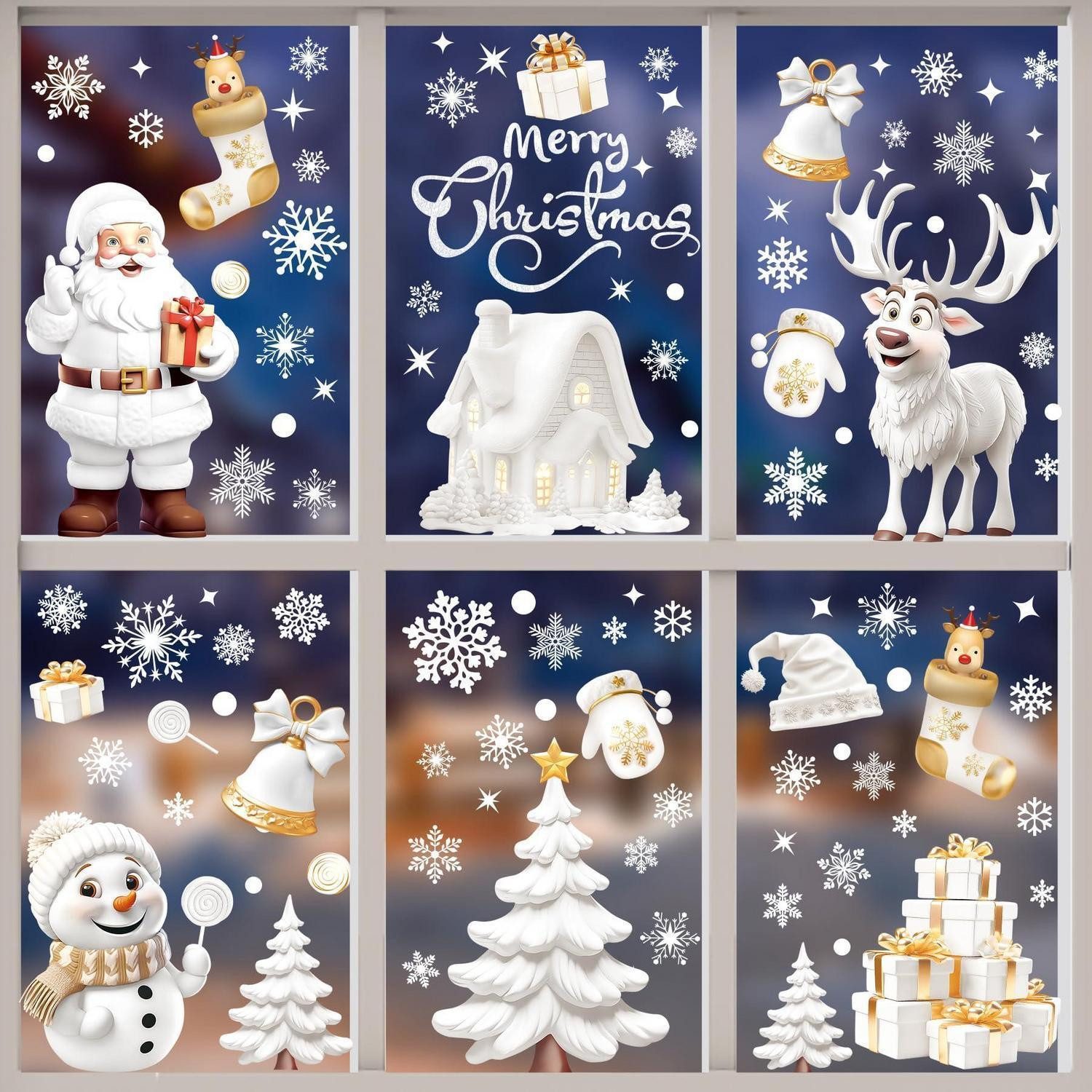 LuxusKollektion Fensterbild Fensterdeko Weihnachten 190-teilig