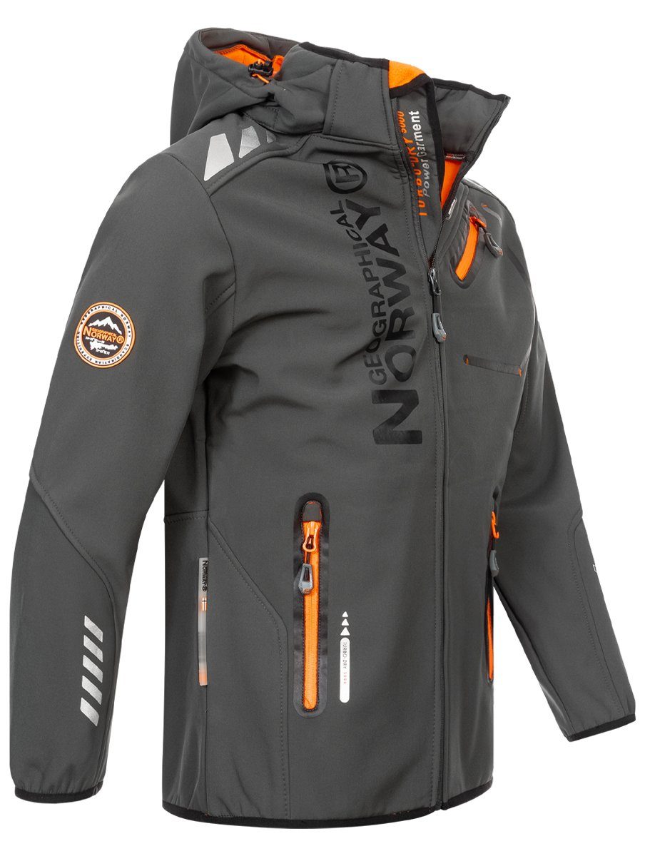 Geographical Norway Softshelljacke Herren Frühlings Jacke Softshell Jacke Outdoor Regen Übergangs Jacke