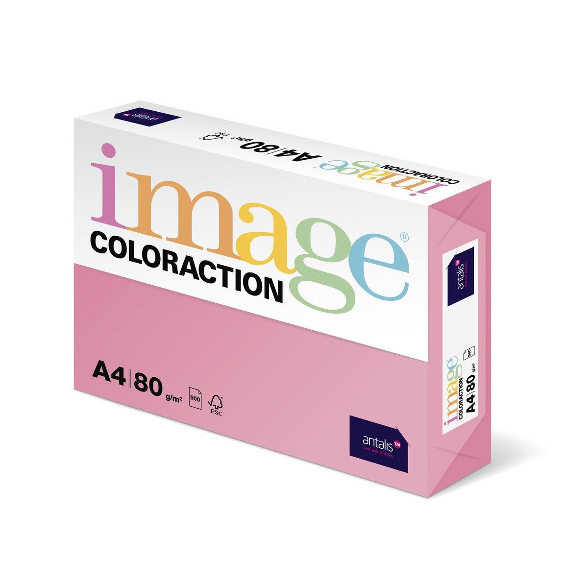 ANTALIS Kopierpapier Kopierpapier image COLORACTION 80g/m² rosa coral DIN A4 500 Blatt