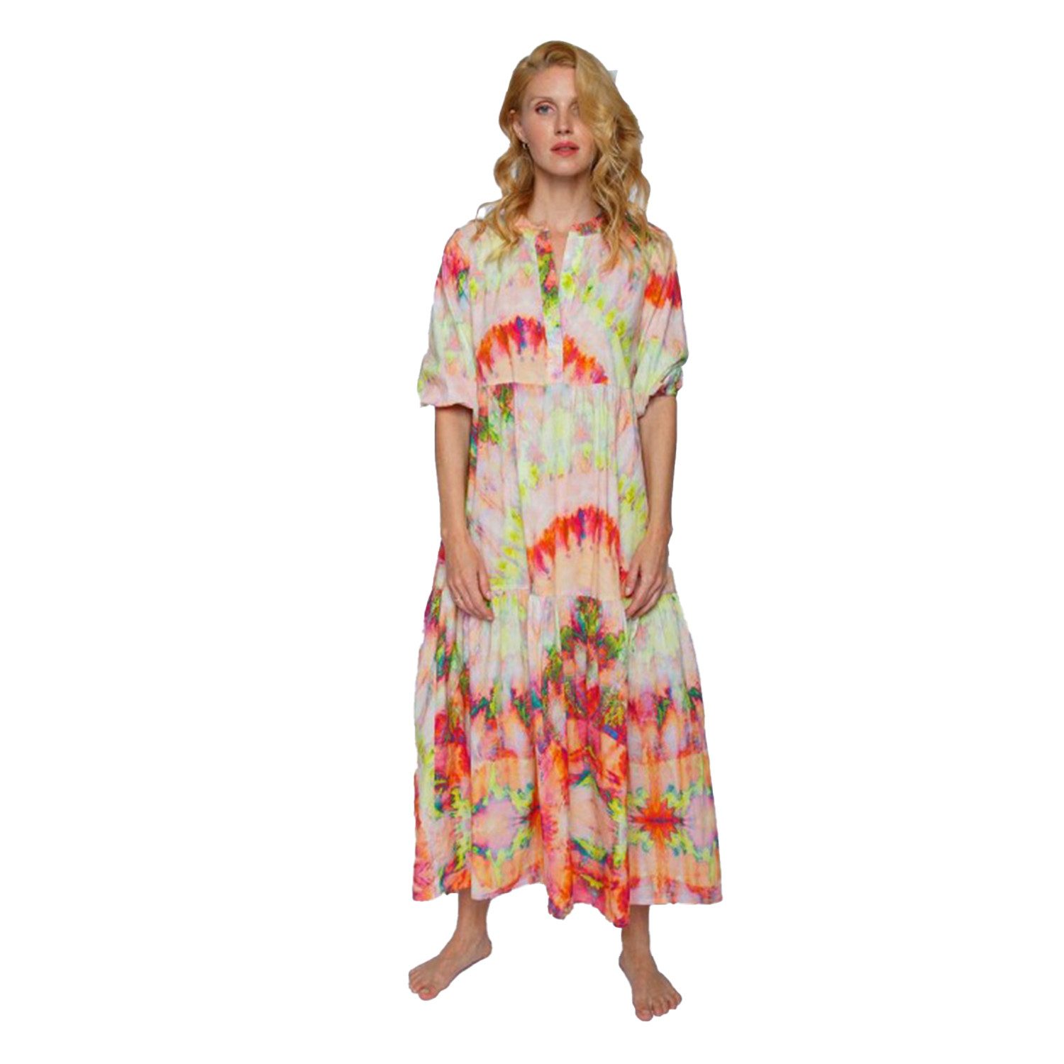 Emily Van Den Bergh Maxikleid langes Boho Kleid - multi batik