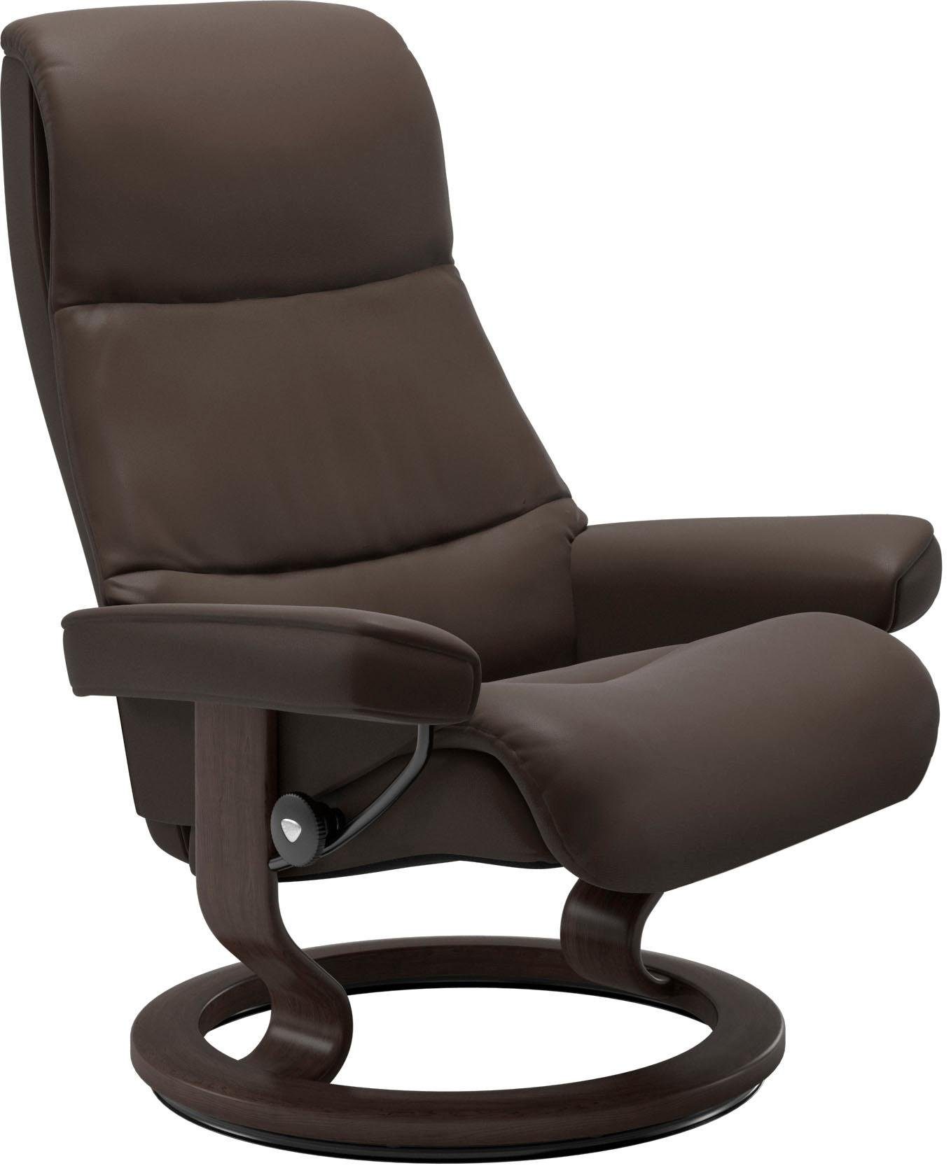 Relaxsessel Wenge Relaxsessel Hocker), L,Gestell (Set, Base, View mit mit Größe Stressless® Classic