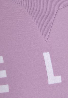 Elbsand Sweatshirt Ylva mit Logodruck, sportlich-casual